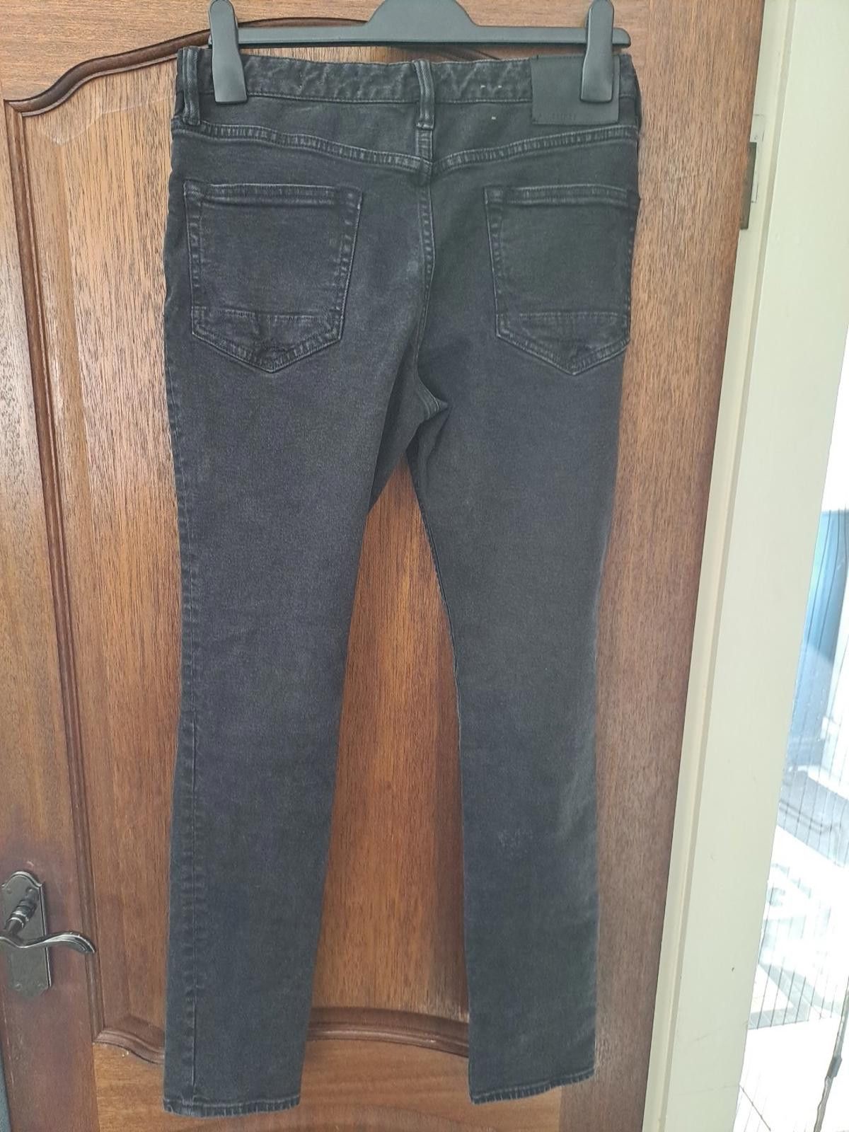 Allsaints All Saints Mens Jeans Cigarette Size W30" L32 Black Slim Fit Size US 30 / EU 46 - 8 Thumbnail