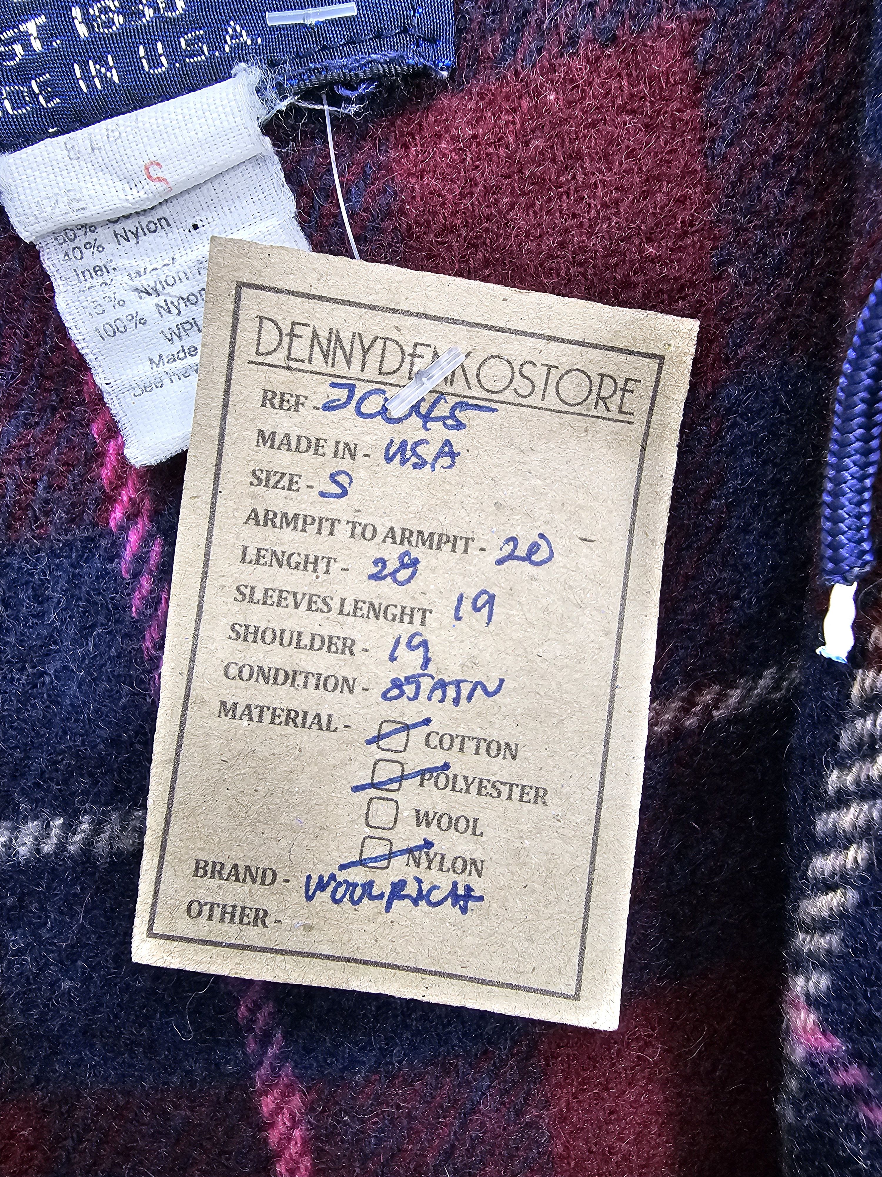 Other Vintage WOOLRICH Hiking Outdoor Wool Checked Jacket J0045 Size US S / EU 44-46 / 1 - 16 Thumbnail