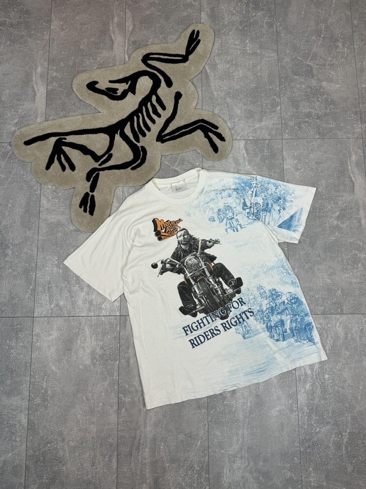 Harley Davidson × Vintage Mens Vintage 90s Harley Davidson style T-shirt tee rare Size US XL / EU 56 / 4 - 1 Thumbnail
