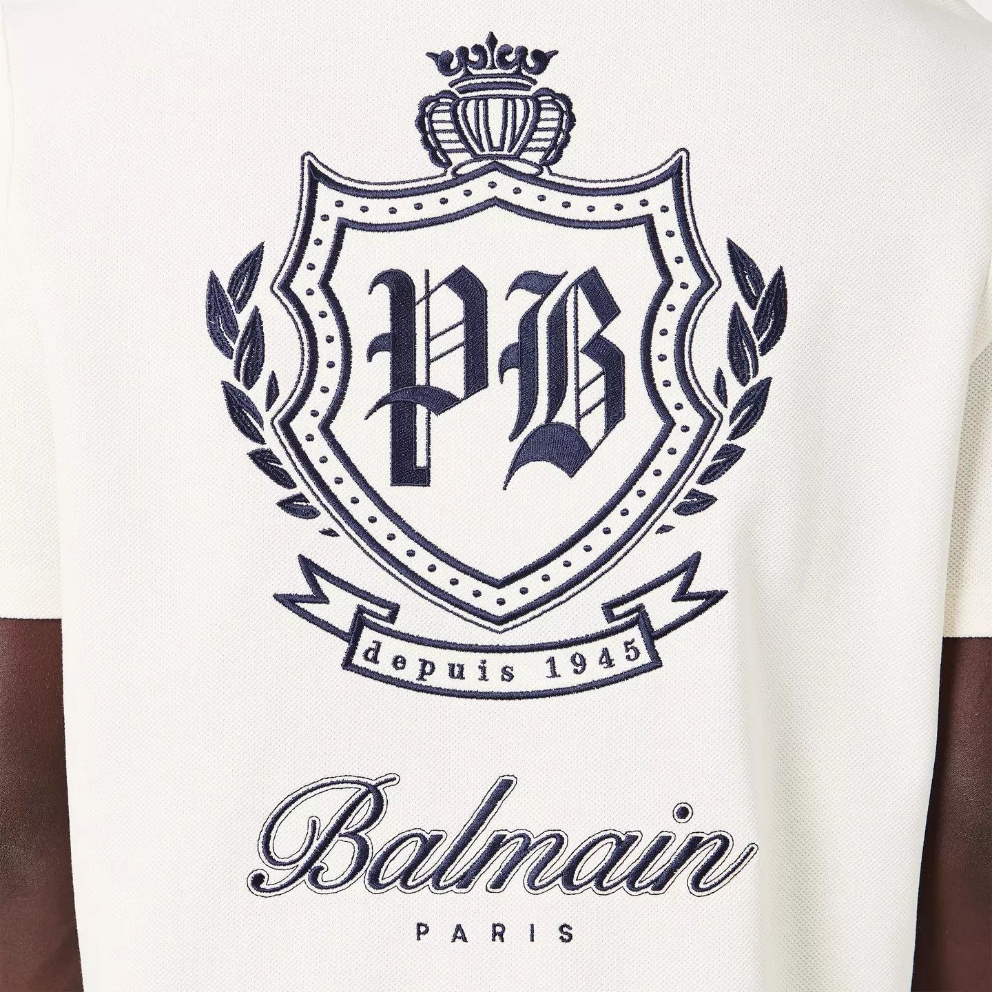 Balmain o1g2r1mq0426 Short Sleeve Fitted Polo Shirt in White Size US L / EU 52-54 / 3 - 5 Thumbnail