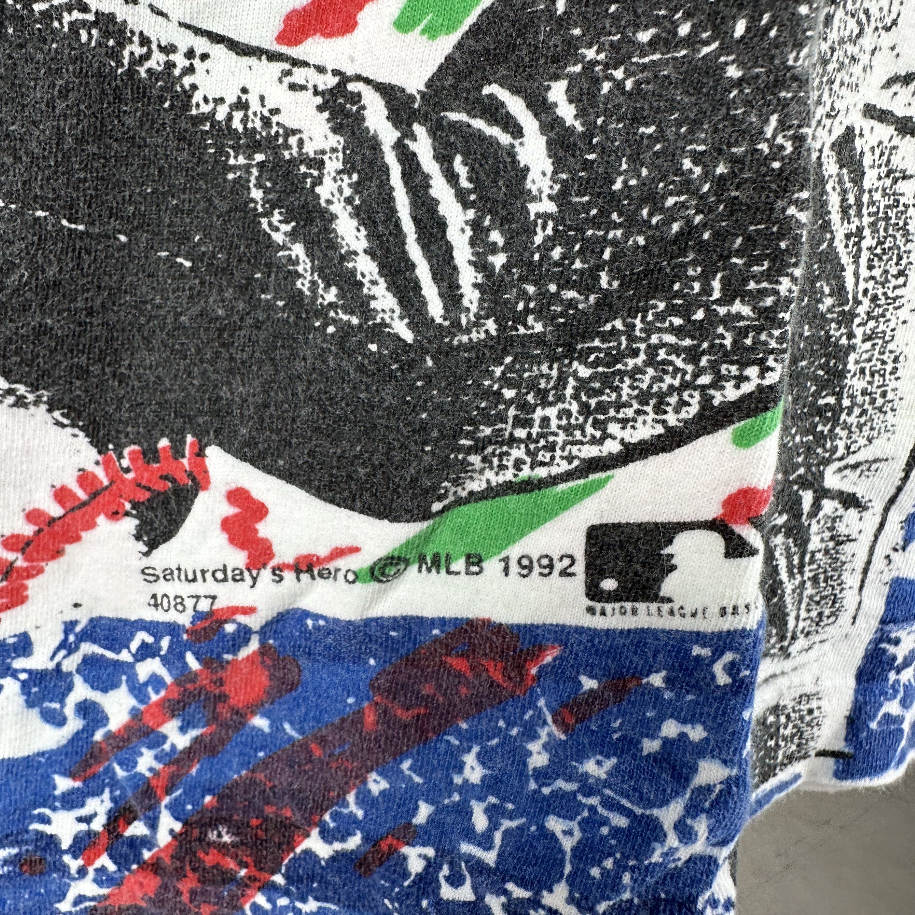 Vintage Vintage 1992 Chicago Cubs Baseball MLB AOP T-Shirt Size US XL / EU 56 / 4 - 7 Thumbnail