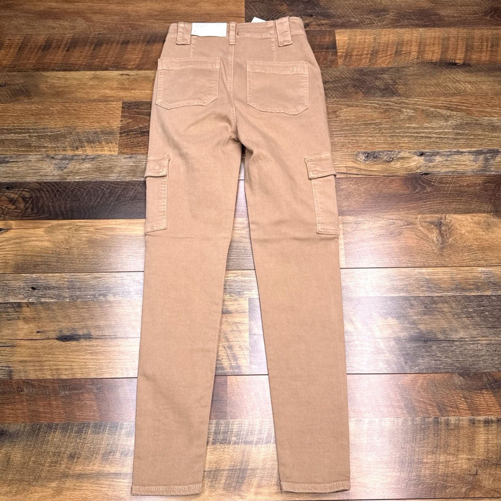 American Eagle Outfitters American Eagle Super Hi Rise Jegging New Tan Cargo Womens 0 Short 25w Size 25" / US 0 / IT 36 - 3 Thumbnail