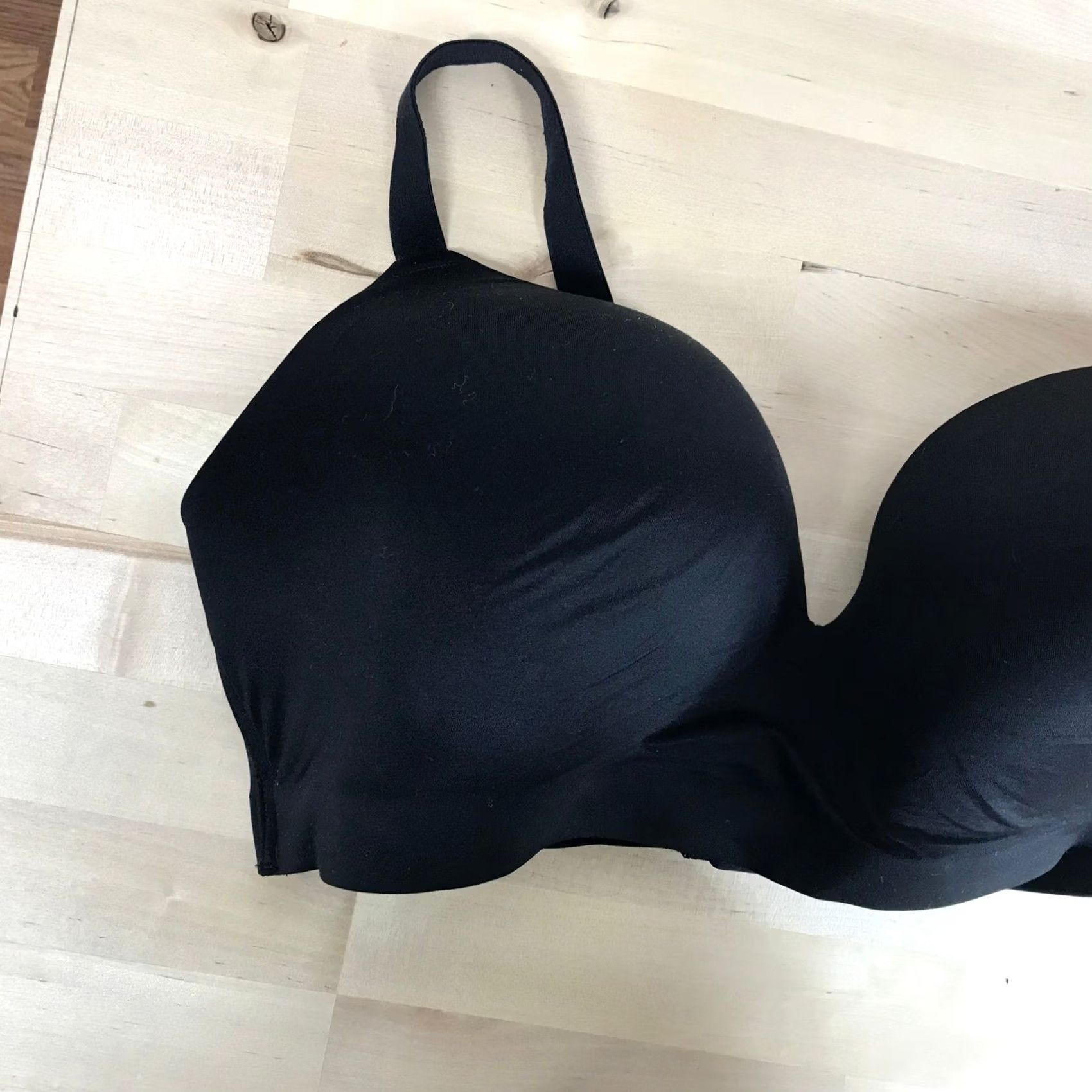 Vintage Soma Enbliss Wireless Bra Black Seamless Smooth Molded Cup 42D Size ONE SIZE - 2 Thumbnail