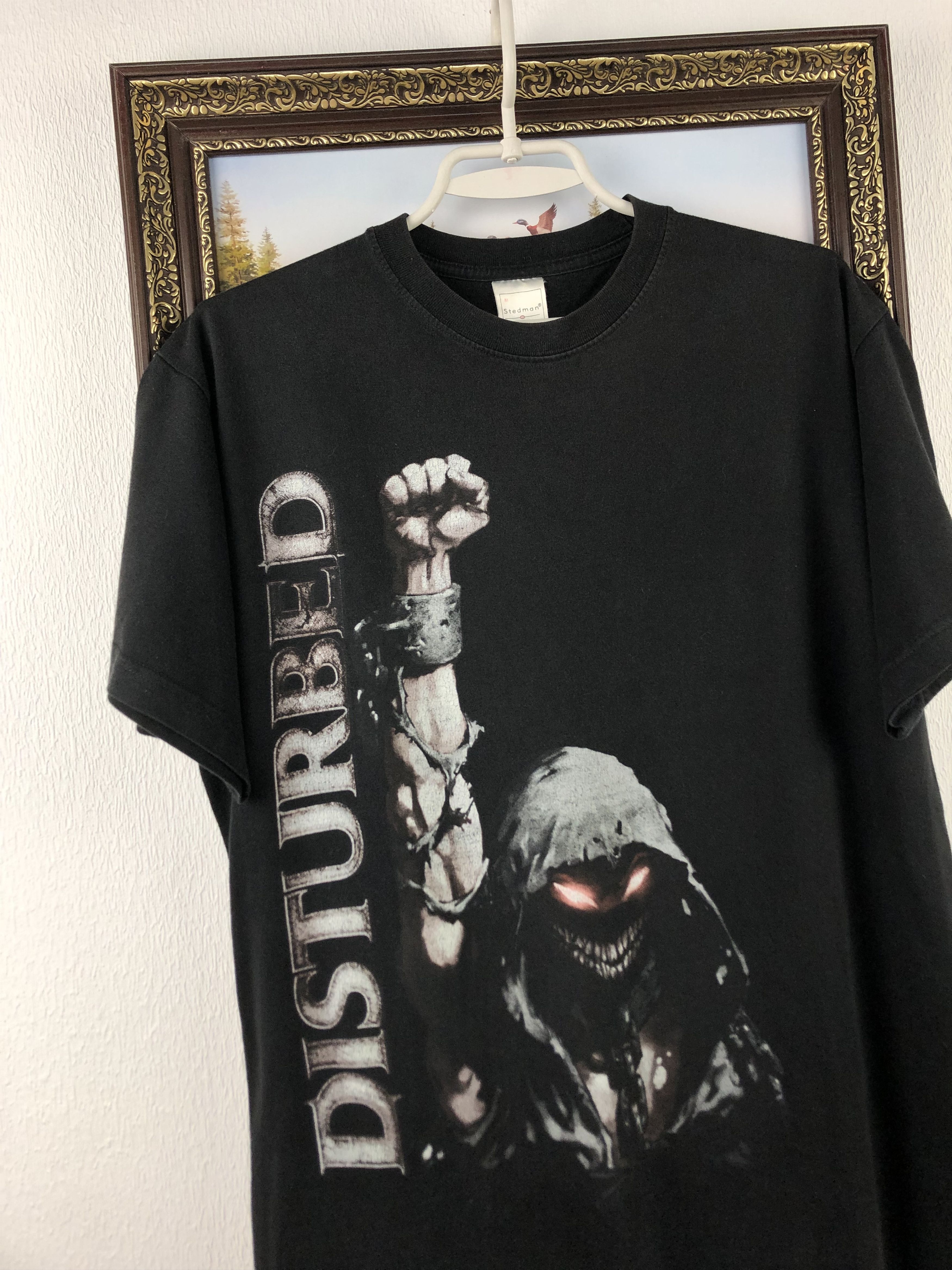 Band Tees Vintage Disturbed Band Shirt Metal Rock Black Tee Rare Mens Size US M / EU 48-50 / 2 - 3 Thumbnail