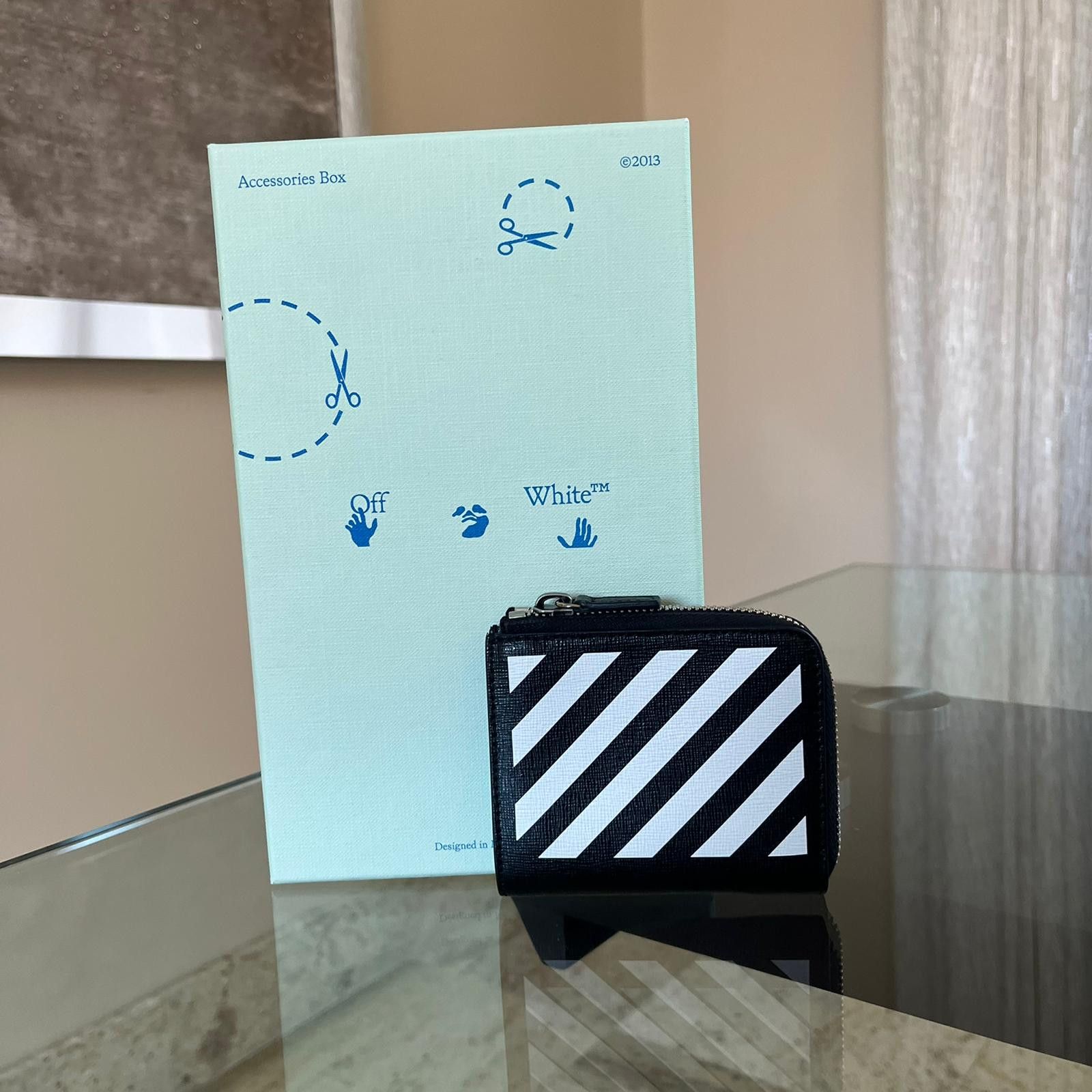 Off-White Diagonal Wallet in Black White Size ONE SIZE - 2 Thumbnail