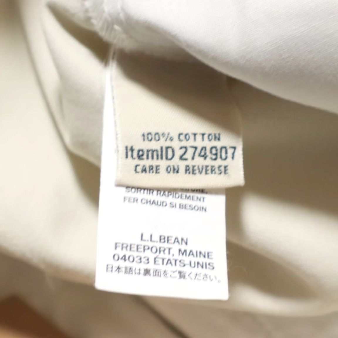 Vintage LL Bean Crop Original Fit Cotton Twill Chino Pants Stone Women's 12 Size 34" / US 12 / IT 48 - 6 Thumbnail
