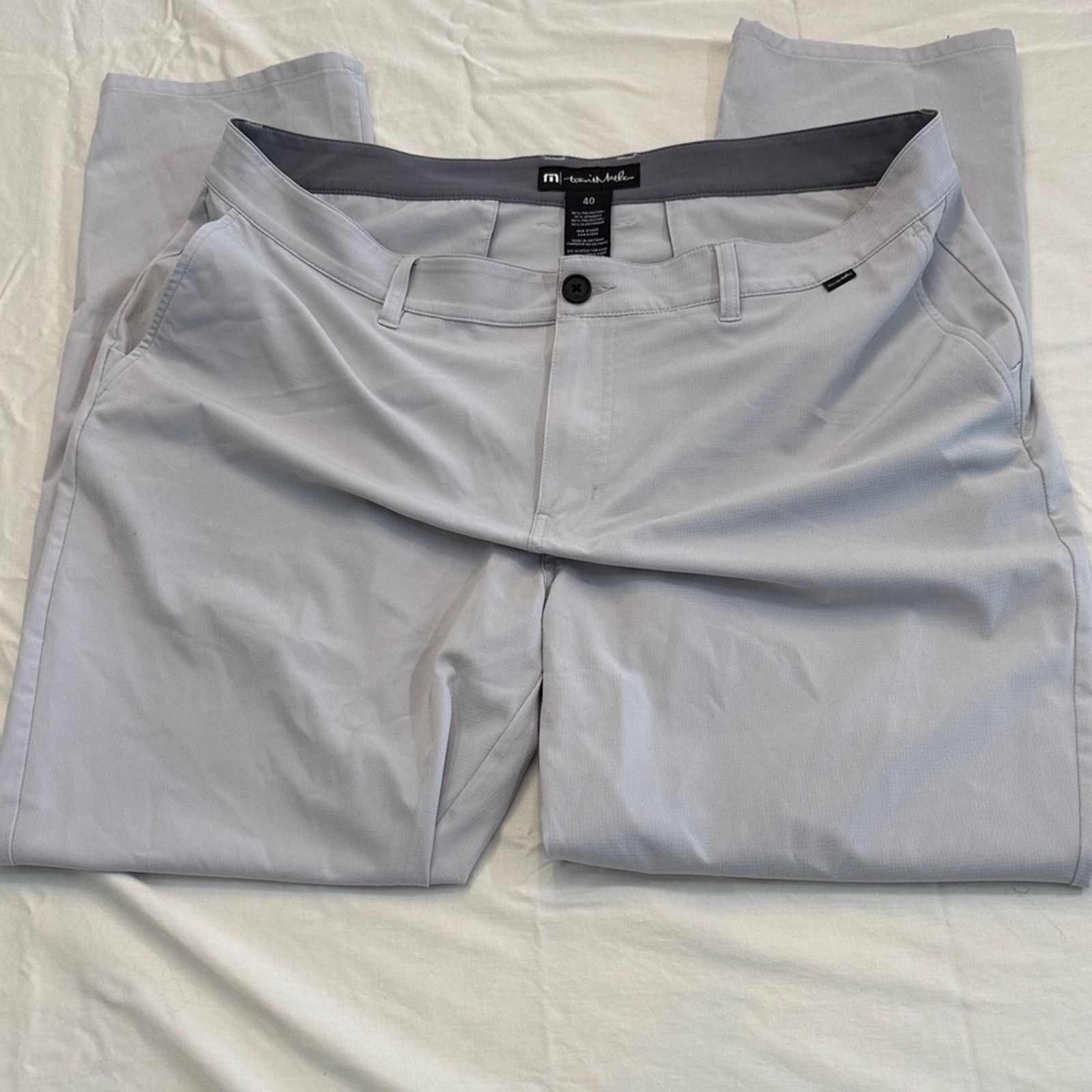TravisMathew Travis Mathew - Men's Gray Pants - 40/32 EUC Size US 40 / EU 56 - 1 Thumbnail