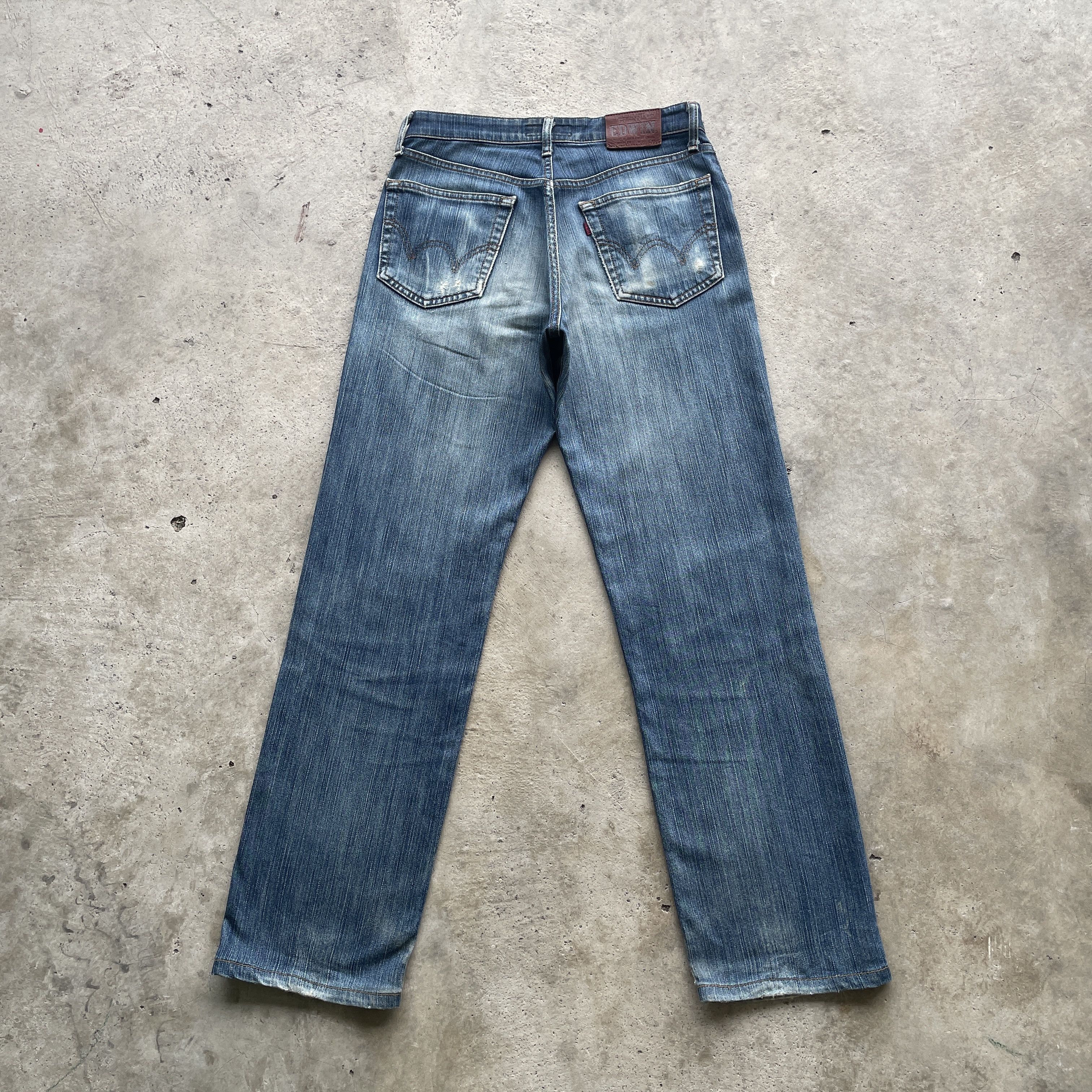 Edwin × Japanese Brand VINTAGE EDWIN 503 JEANS FADED LIGHT FLEX PANTS W29 Size US 29 - 11 Thumbnail