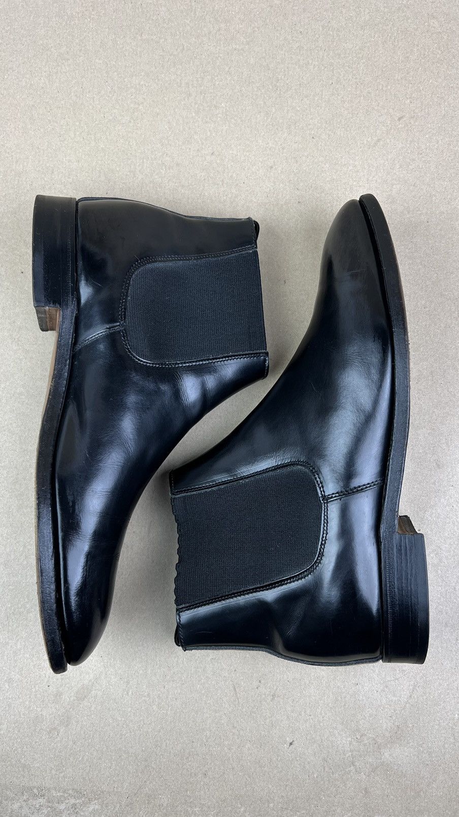 Alfred Sargent Alfred Sargent x Shiptov Boots Leather Chelsea Shoes Black Size US 10 / EU 43 - 7 Thumbnail