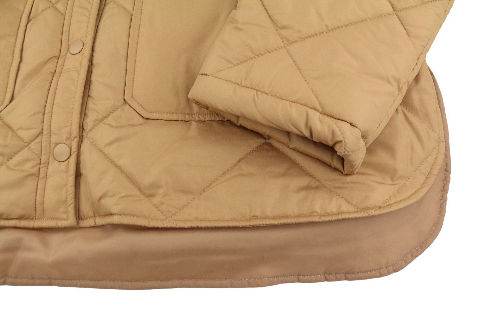 Other KEY LIGHT PADDED XL Brown Quilted Snap Buttons 88025 Size XL / US 12-14 / IT 48-50 - 6 Thumbnail
