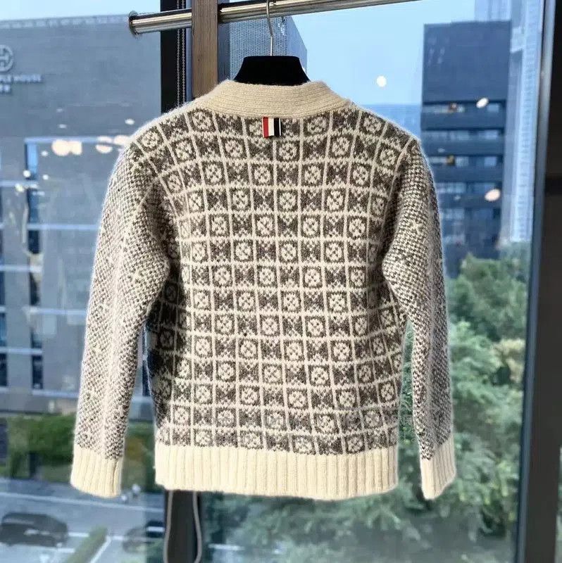 Thom Browne Thom Browne Multi-Pattern Wool Cardigan for Women . Size XXS / US 00 / IT 34 - 2 Thumbnail