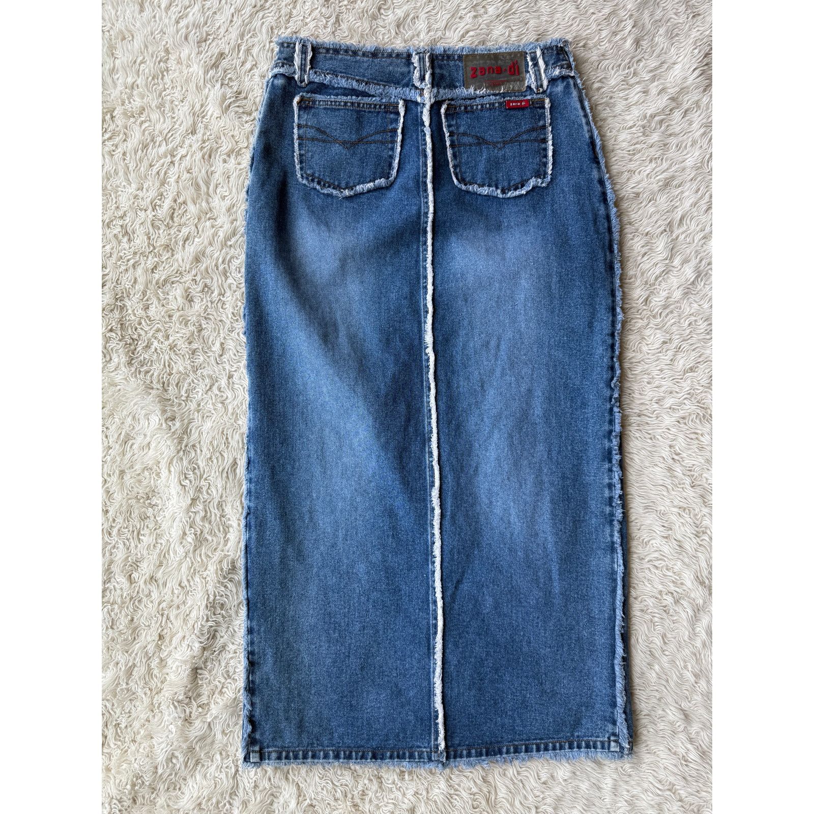 Other Y2K Zana Di Front Slit Denim Maxi Skirt size 5 Size 27" / US 4 / IT 40 - 3 Thumbnail
