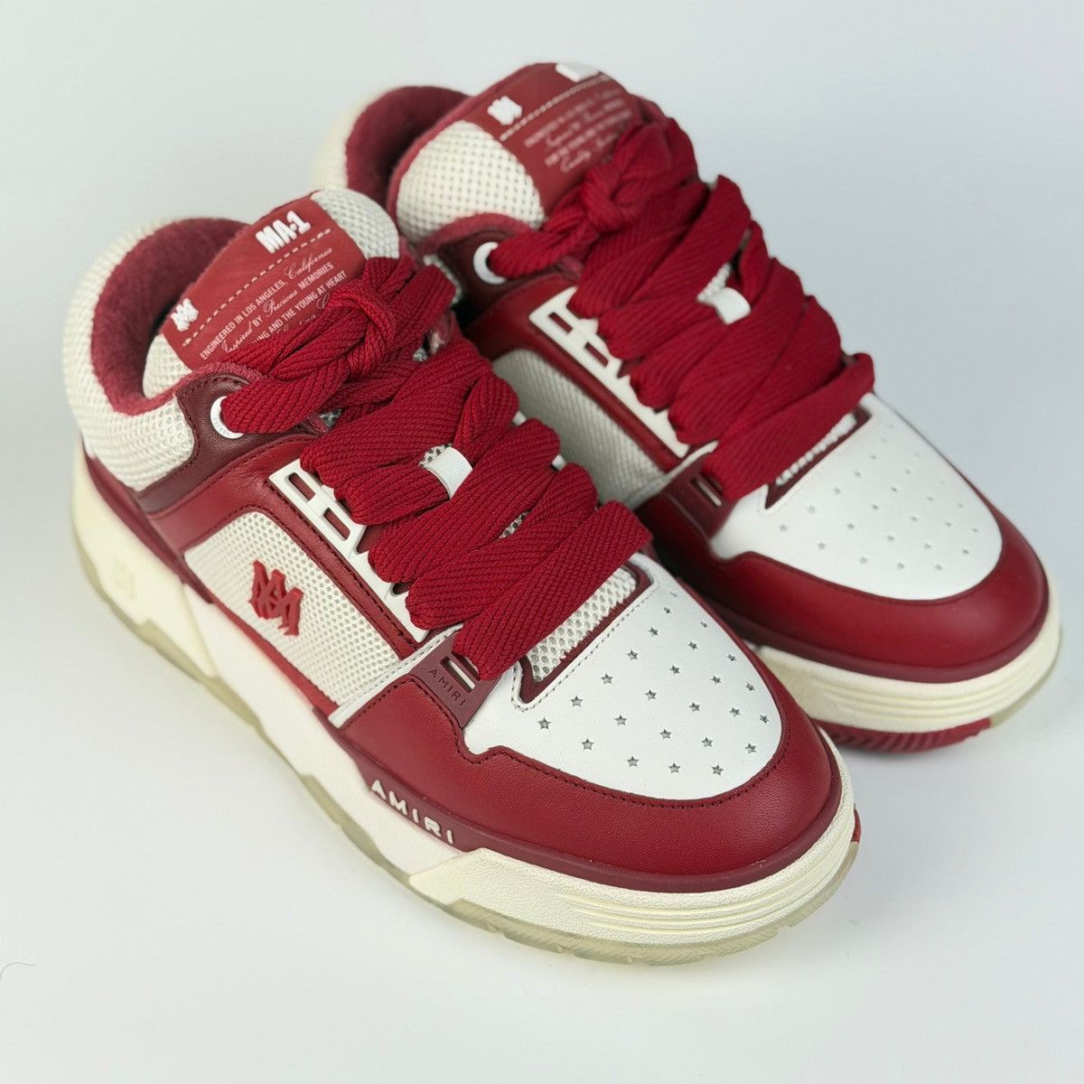 Amiri Amiri MA-1 Quad Red Sneakers Size US 10 / EU 43 - 5 Thumbnail