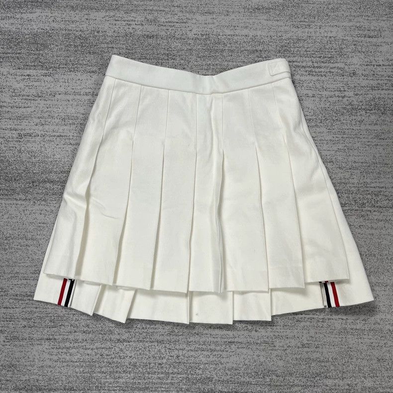 Thom Browne Thom Browne White pleated skirt Size 26" / US 2 / IT 38 - 1 Thumbnail