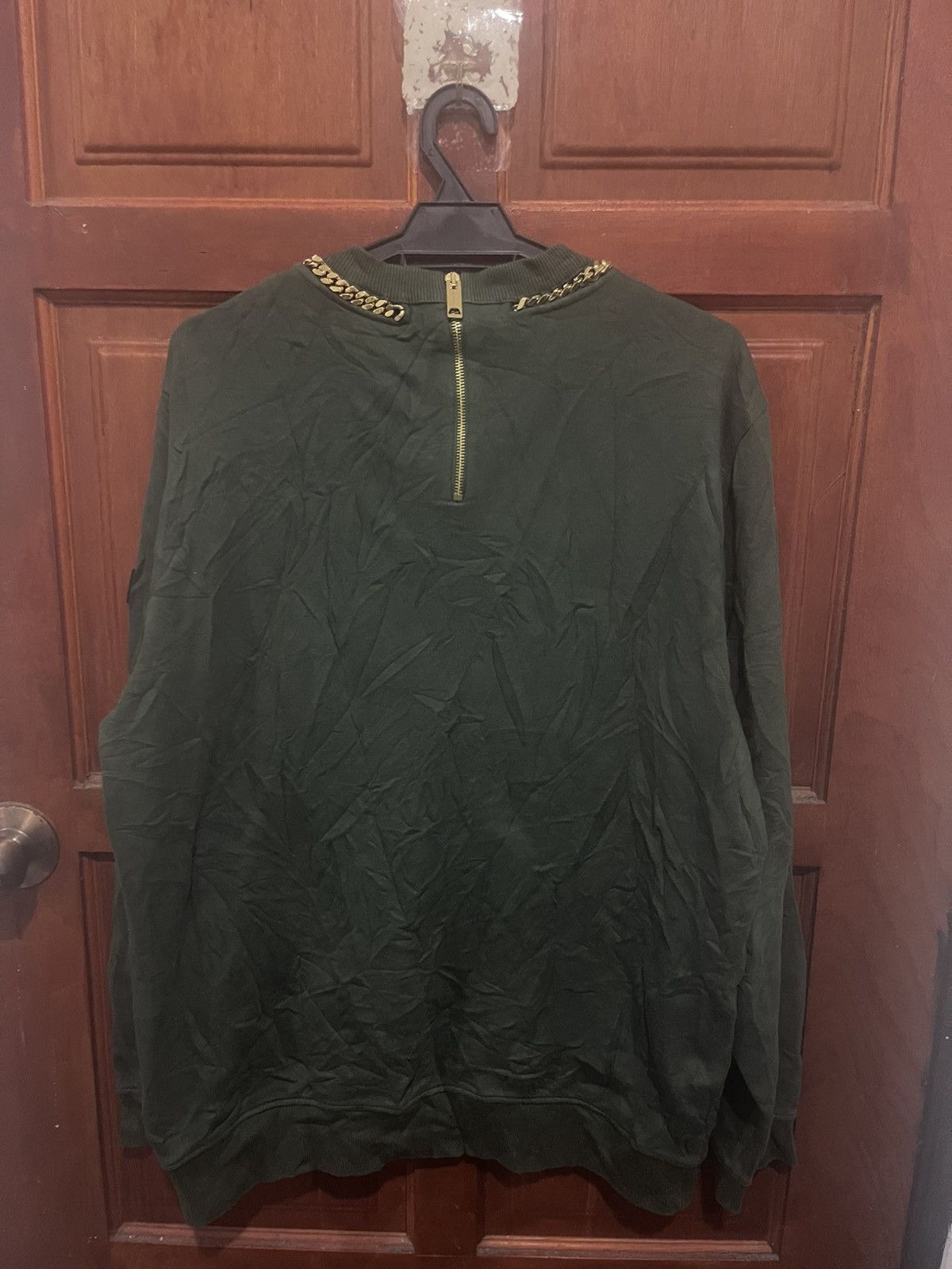 Burberry Burberry Cuban Chain Green Sweatshirt Size L Size US L / EU 52-54 / 3 - 2 Thumbnail