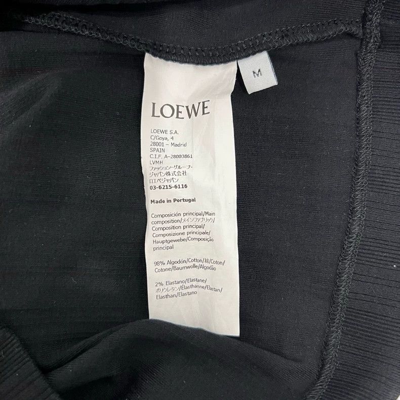 Loewe LOEWE Black knit logo short sleeves Size M / US 6-8 / IT 42-44 - 6 Thumbnail