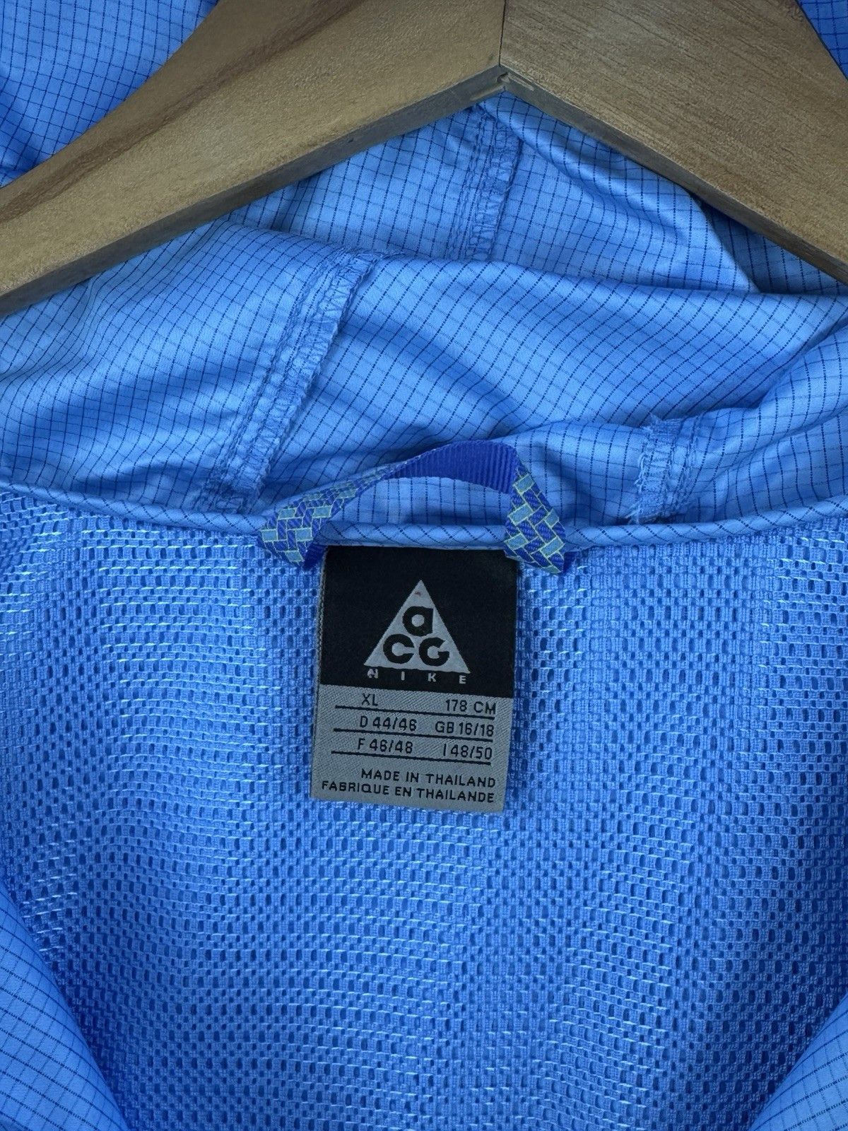 Nike ACG Nike ACG Vintage 2000s Ripstop Pullover Blue Anorak Jacket Size XL / US 12-14 / IT 48-50 - 4 Thumbnail