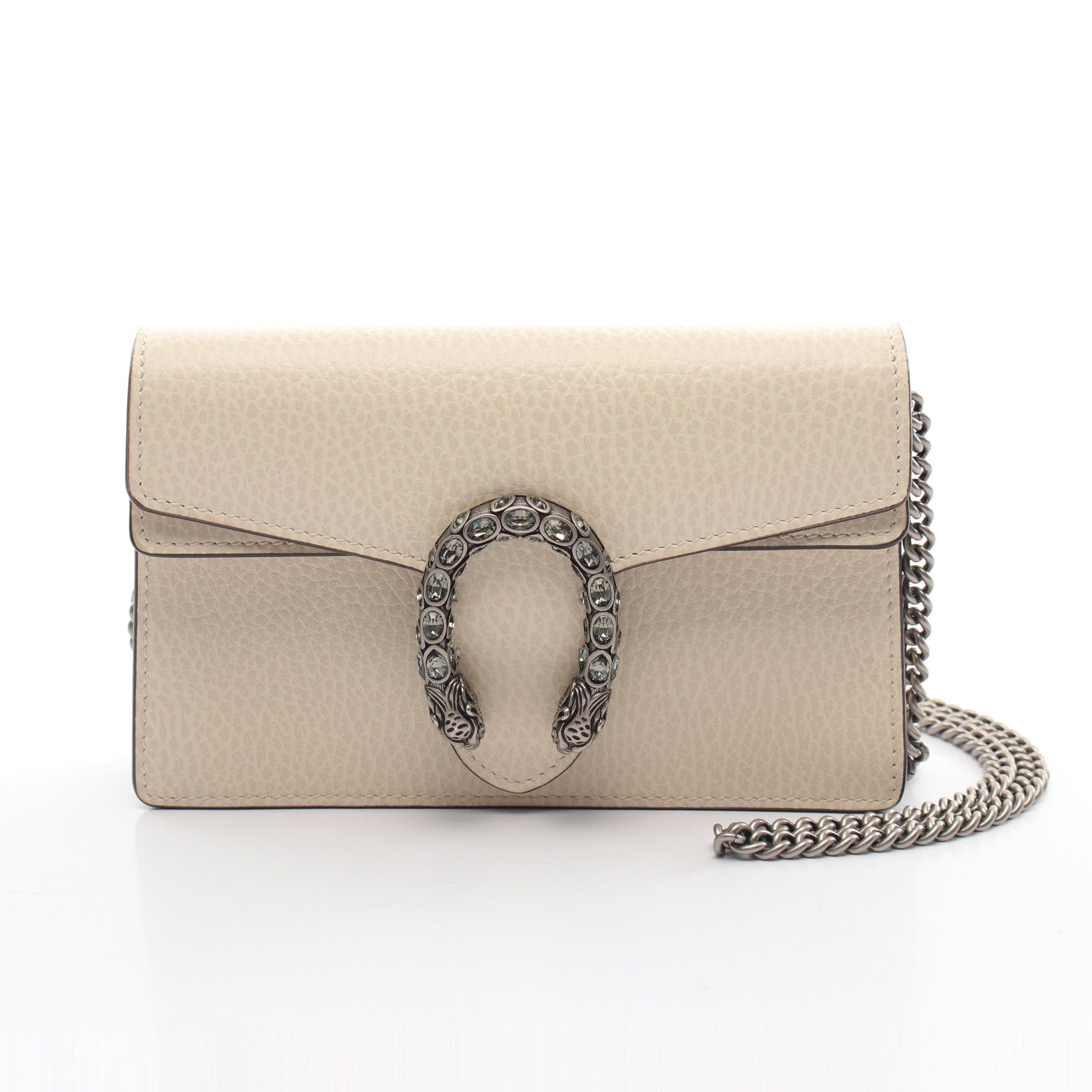 Gucci Gucci Dionysus Chain Shoulder Bag Leather Ivory Size ONE SIZE - 1 Thumbnail
