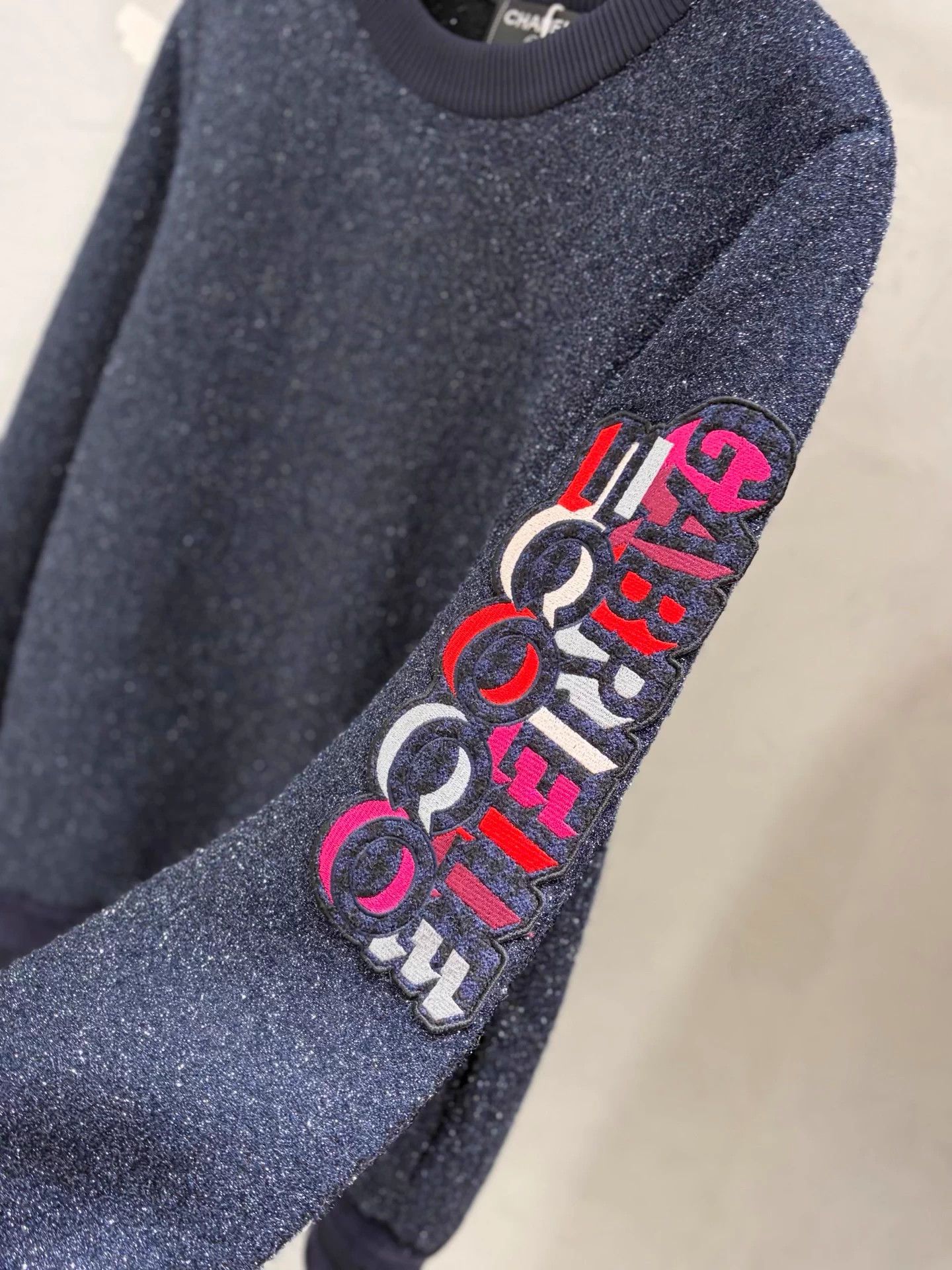 Chanel Chanel Starry Blue Knit Sweatshirt Stored 40 Size M / US 6-8 / IT 42-44 - 2 Thumbnail