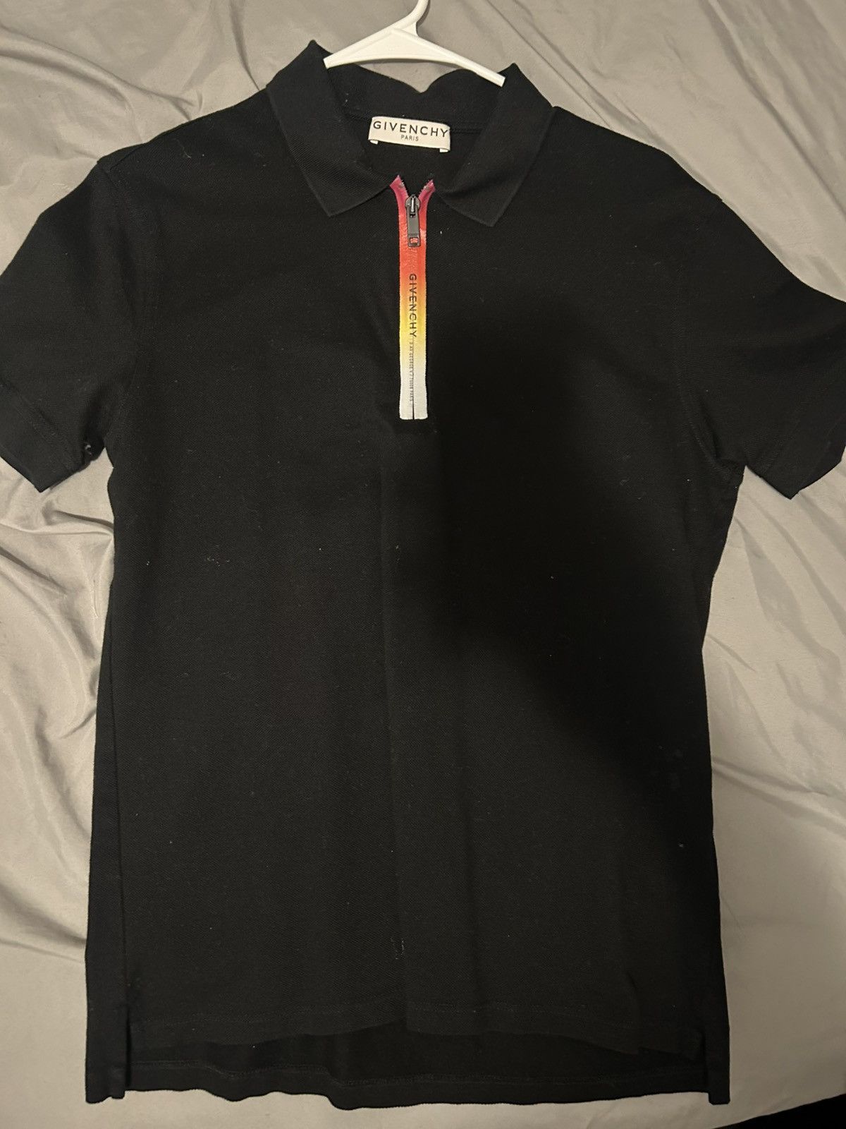 Givenchy × Riccardo Tisci Floral Print Polo with Flag