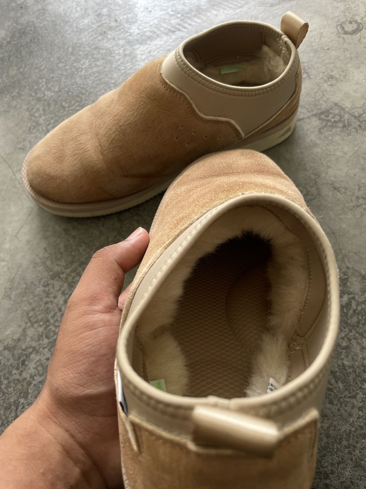 Japanese Brand × Suicoke × Vibram SUICOKE Ron Slip-On Suede Leather Low-cut Shoes Size US 8.5 / IT 38.5 - 5 Thumbnail
