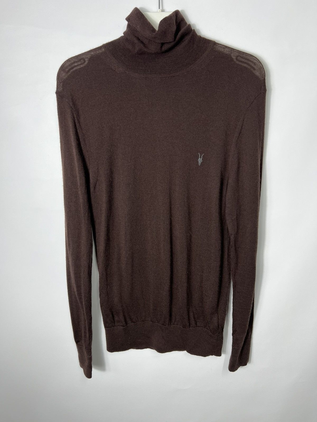 Allsaints Vintage luxury Allsaints Merino Wool Turtleneck Jumper Size US S / EU 44-46 / 1 - 1 Thumbnail