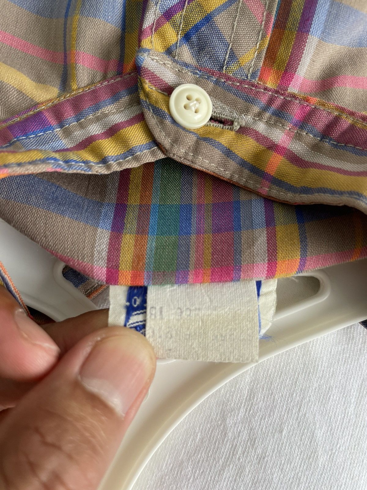 Levi's 1960s Vintage Levi’s Women’s Band collar plaid shirt Size S / US 4 / IT 40 - 7 Thumbnail