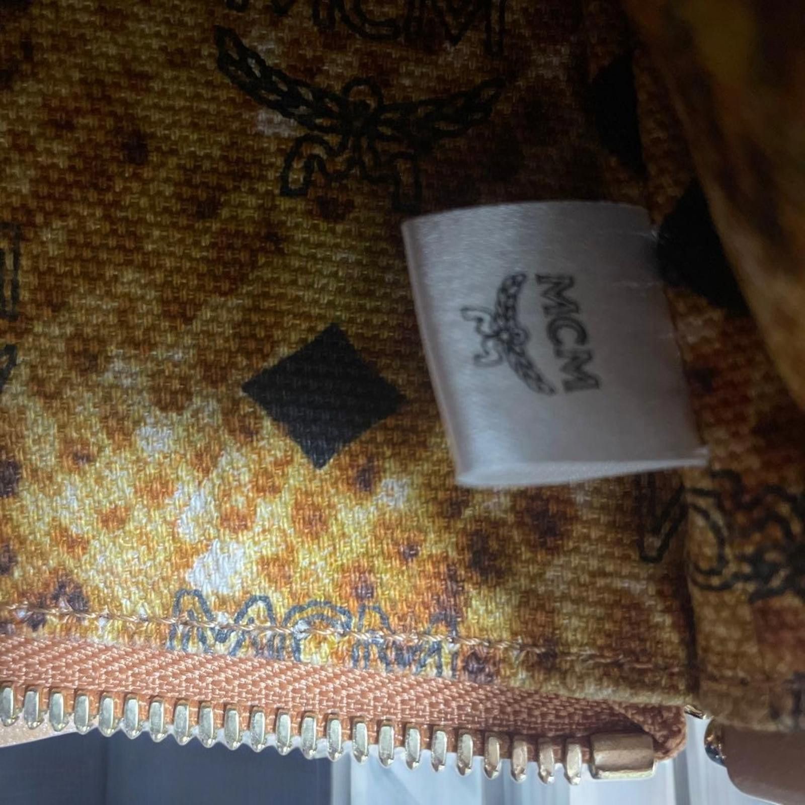 MCM MCM - Brown Monogrammed Leather Handbag Size ONE SIZE - 5 Thumbnail