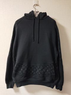 Louis vuitton luxury brand black gradient 3d hoodie leggings set