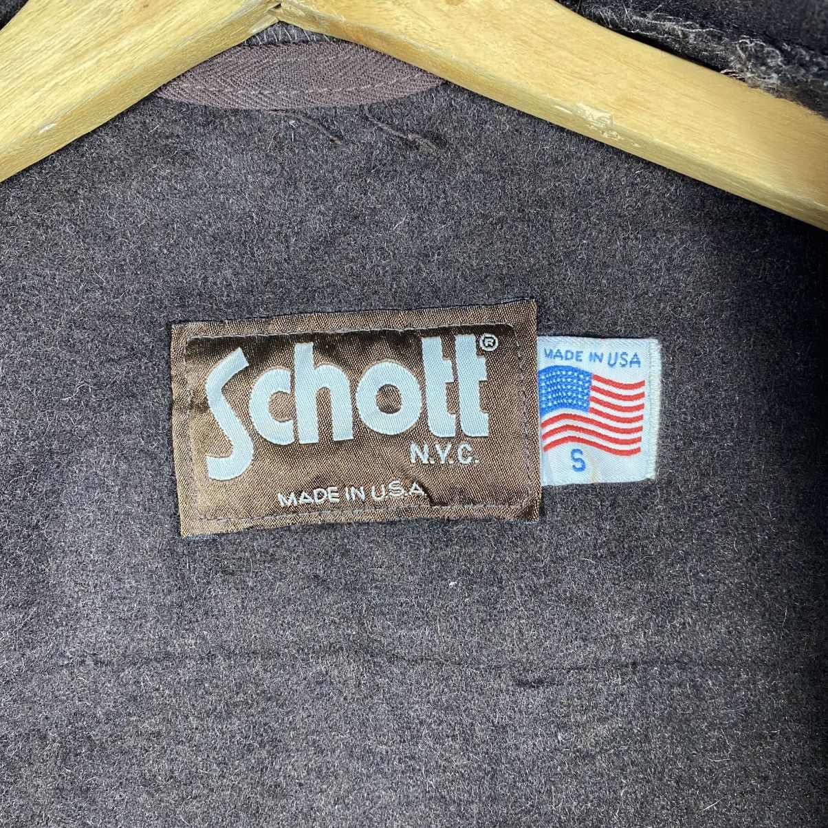Schott Vintage Schott Duffle Coat Jacket S Size Brown Colour Size US S / EU 44-46 / 1 - 6 Thumbnail