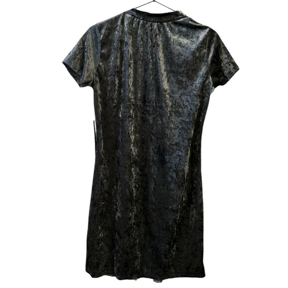 Designer BNWT AS U WISH Velvet Choker Mini Dress Size M / US 6-8 / IT 42-44 - 2 Thumbnail
