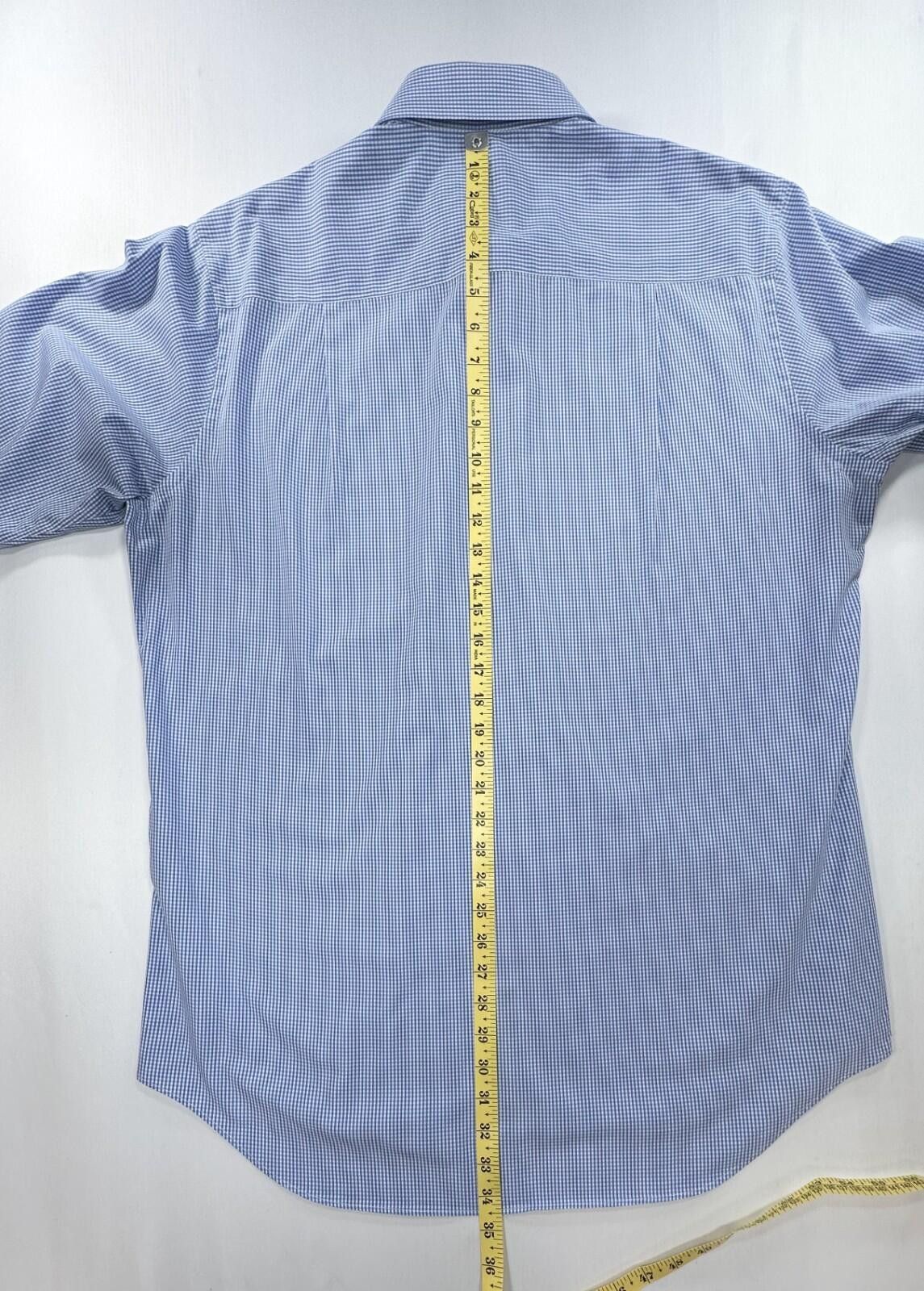 David Donahue David Donahue Trim Tall 100% Cotton Button Up Blue Mens XL Size US XL / EU 56 / 4 - 3 Thumbnail