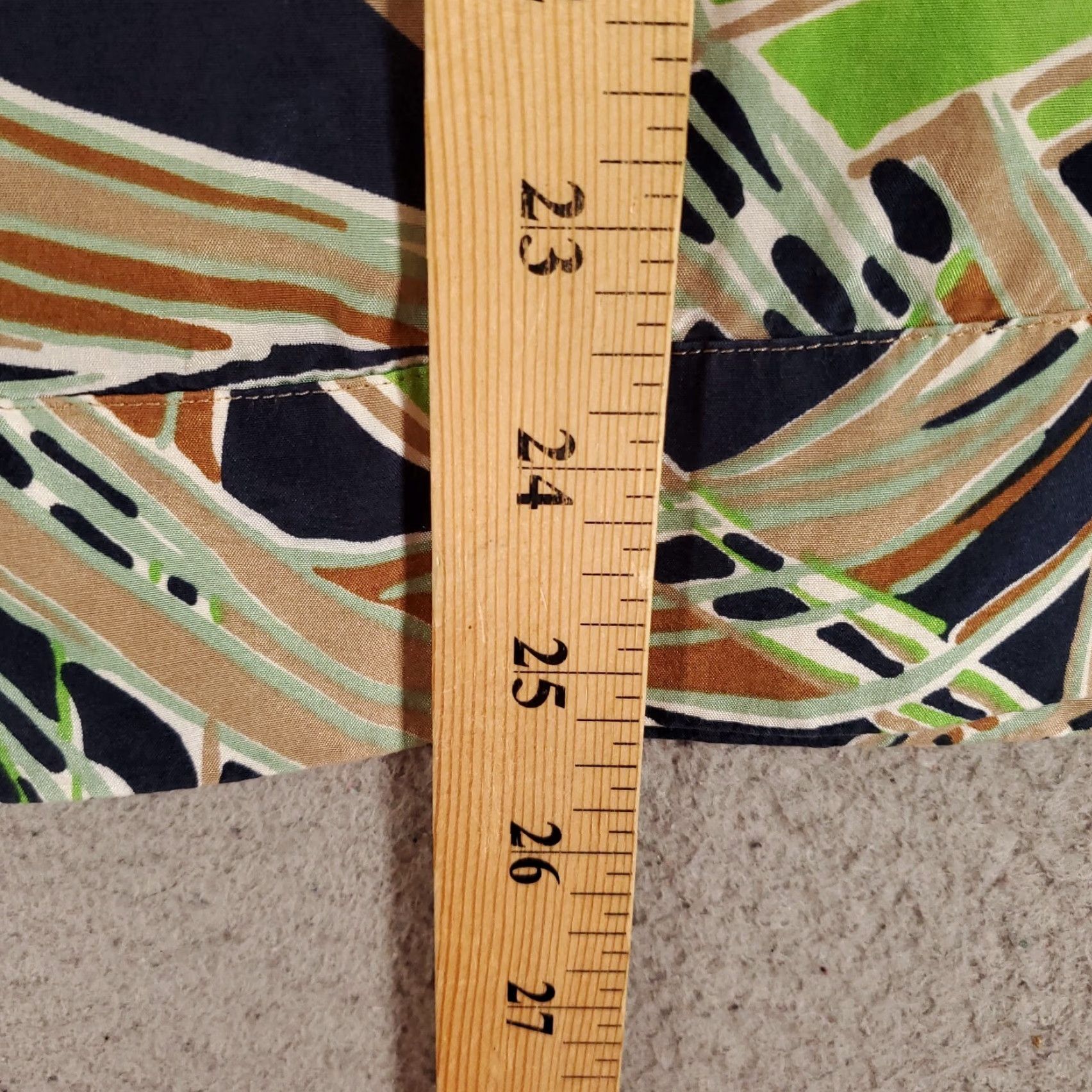 Talbots Talbots Blouse Womens 16 Multicolor Geometric 3/4 Sleeve V-Neck Tie Casual Designer Size XXL / US 16-18 / IT 52-54 - 3 Thumbnail