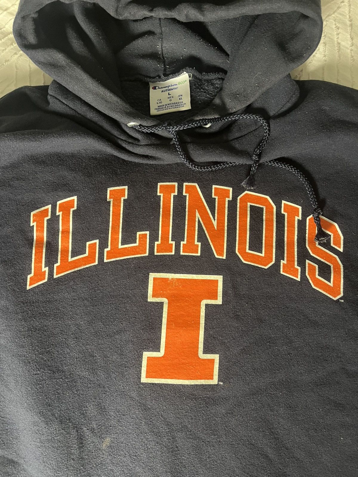 Champion Illinois College Hoodie Size US L / EU 52-54 / 3 - 3 Thumbnail