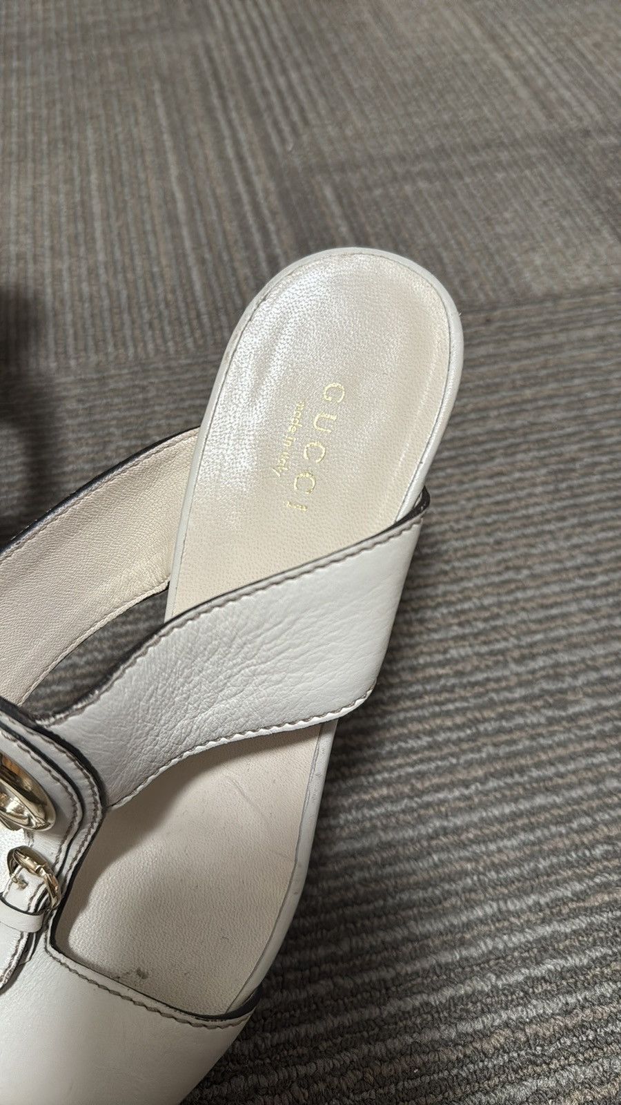 Gucci Guccis white heels Size US 8 / IT 38 - 5 Thumbnail