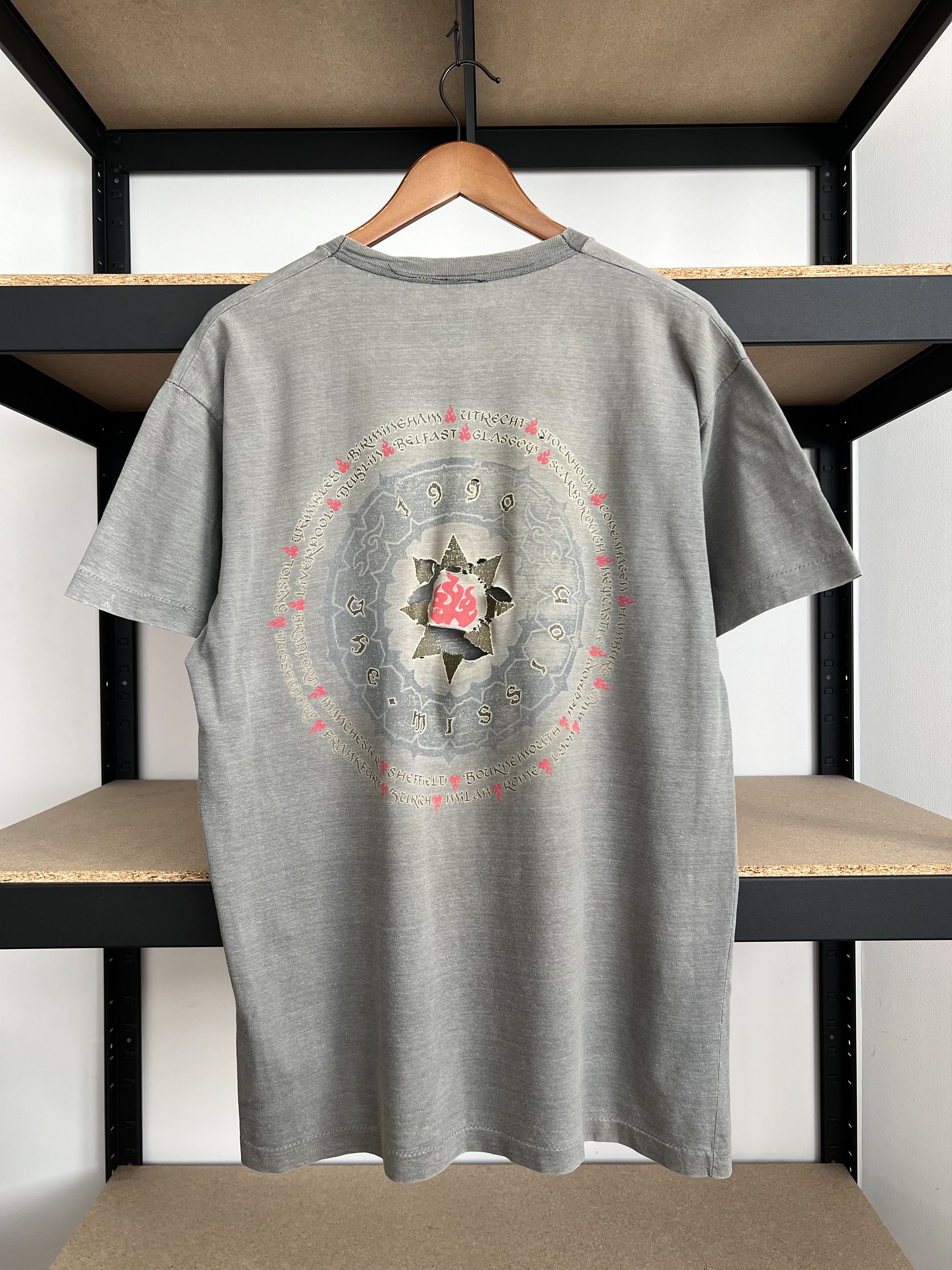 Band Tees Vintage 1990 The Mission Carved in Sand Sun Faded Thrashed Size US L / EU 52-54 / 3 - 2 Thumbnail