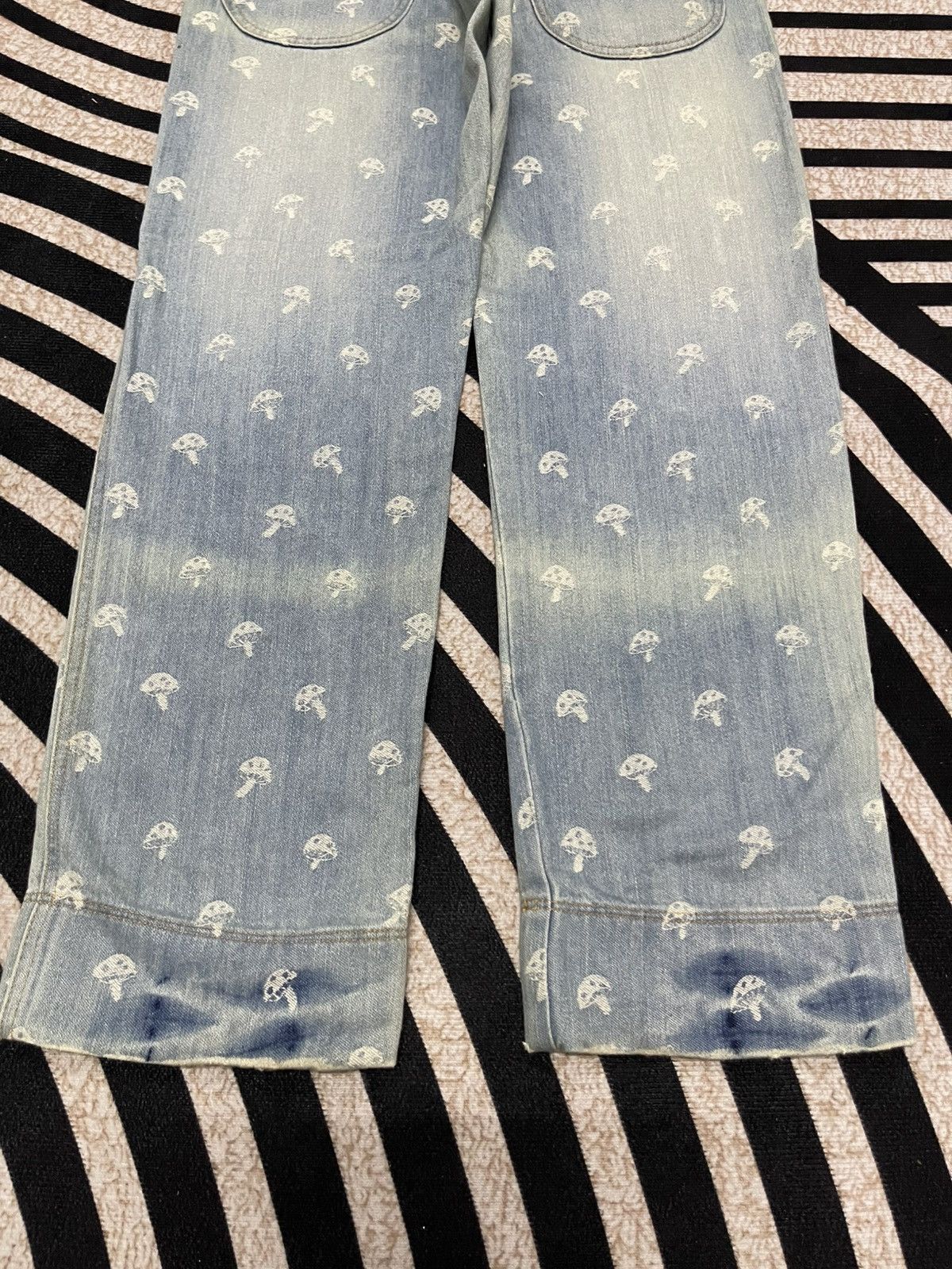 Issey Miyake 2000s ISSEY MIYAKE FULLPRINT MUSHROOM JEANS RARE Size US 30 / EU 46 - 14 Thumbnail