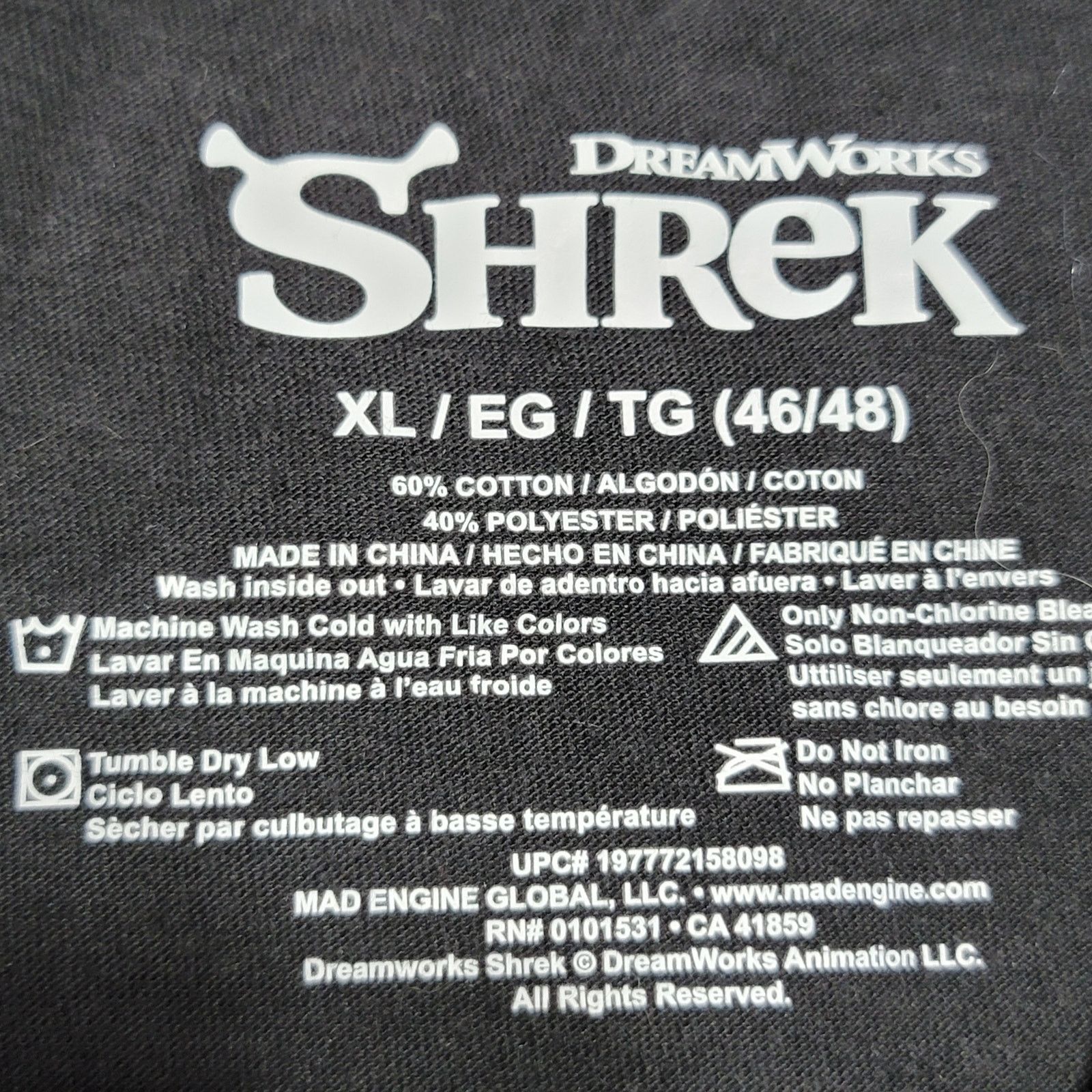 Other Shrek Black Tee "World's Greatest Father" - Size XL Size US XL / EU 56 / 4 - 4 Thumbnail