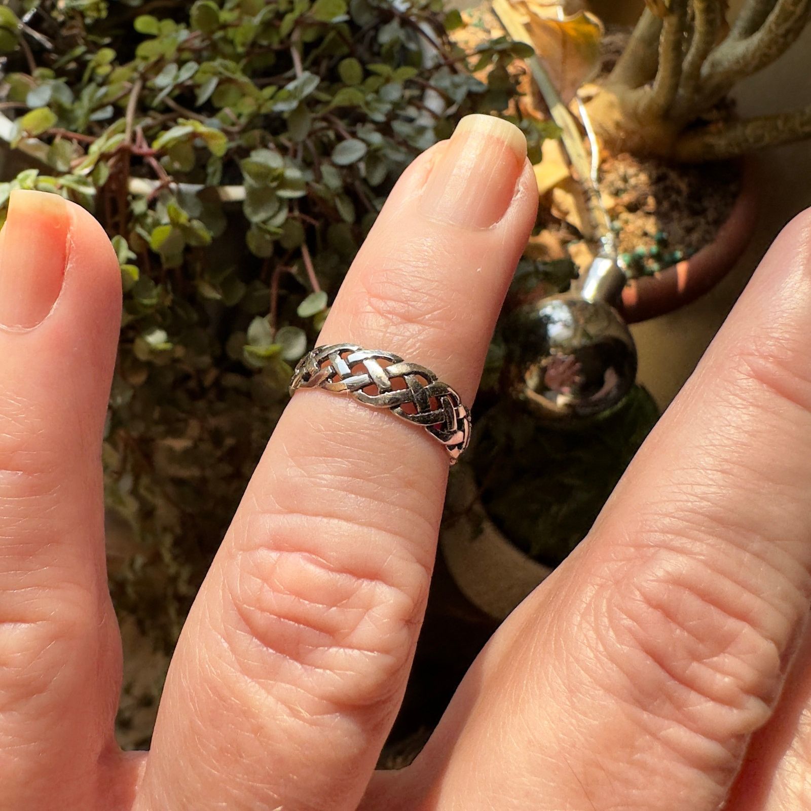 The Unbranded Brand Celtic Weave Sterling Silver Toe Ring Size ONE SIZE - 3 Thumbnail