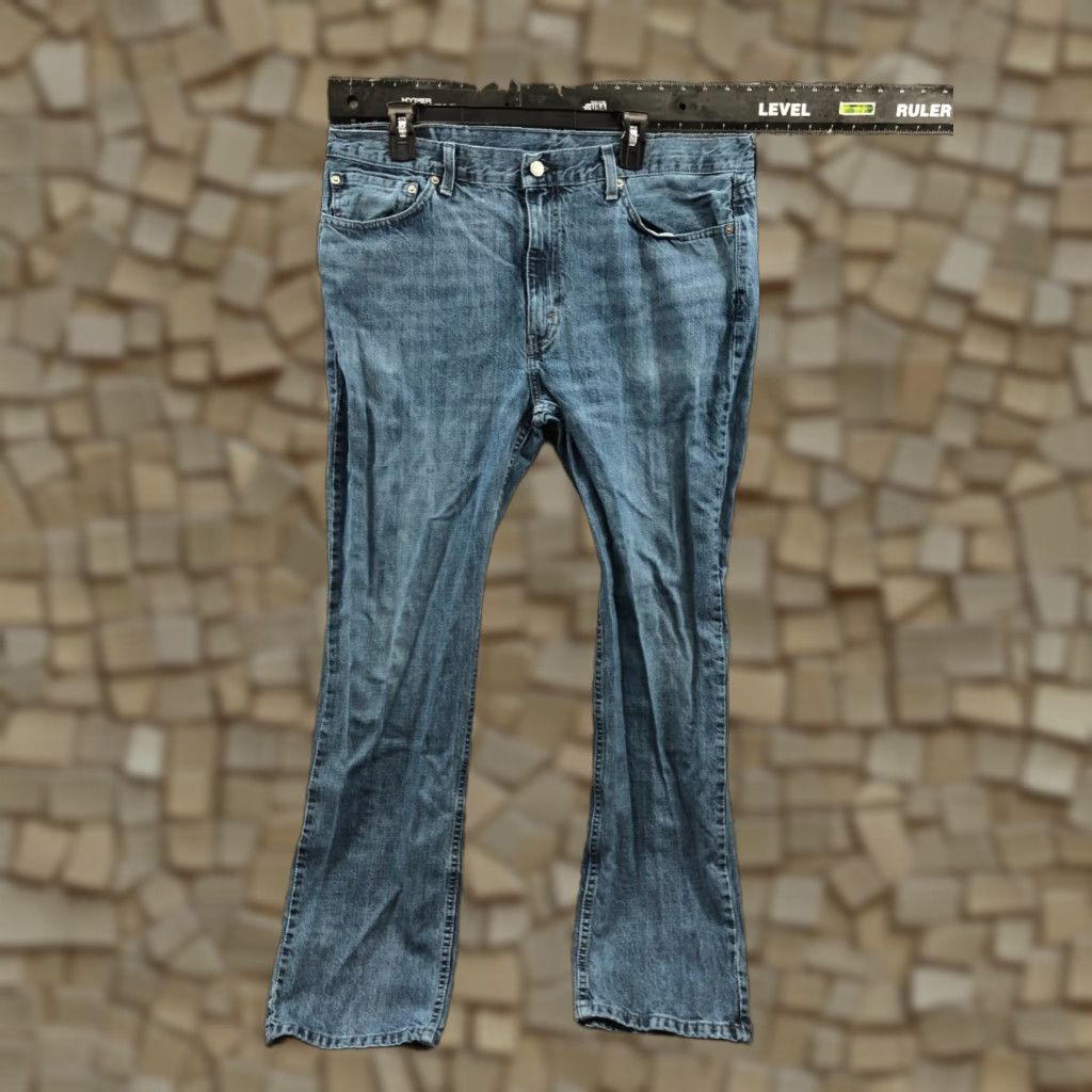 Levi's Levi's 514 Jeans Straight Men Salew 38x32 Regular Mid Wash Blue Denim Cotton Blend Belt Loops 5-Pocket Size US 38 / EU 54 - 1 Thumbnail