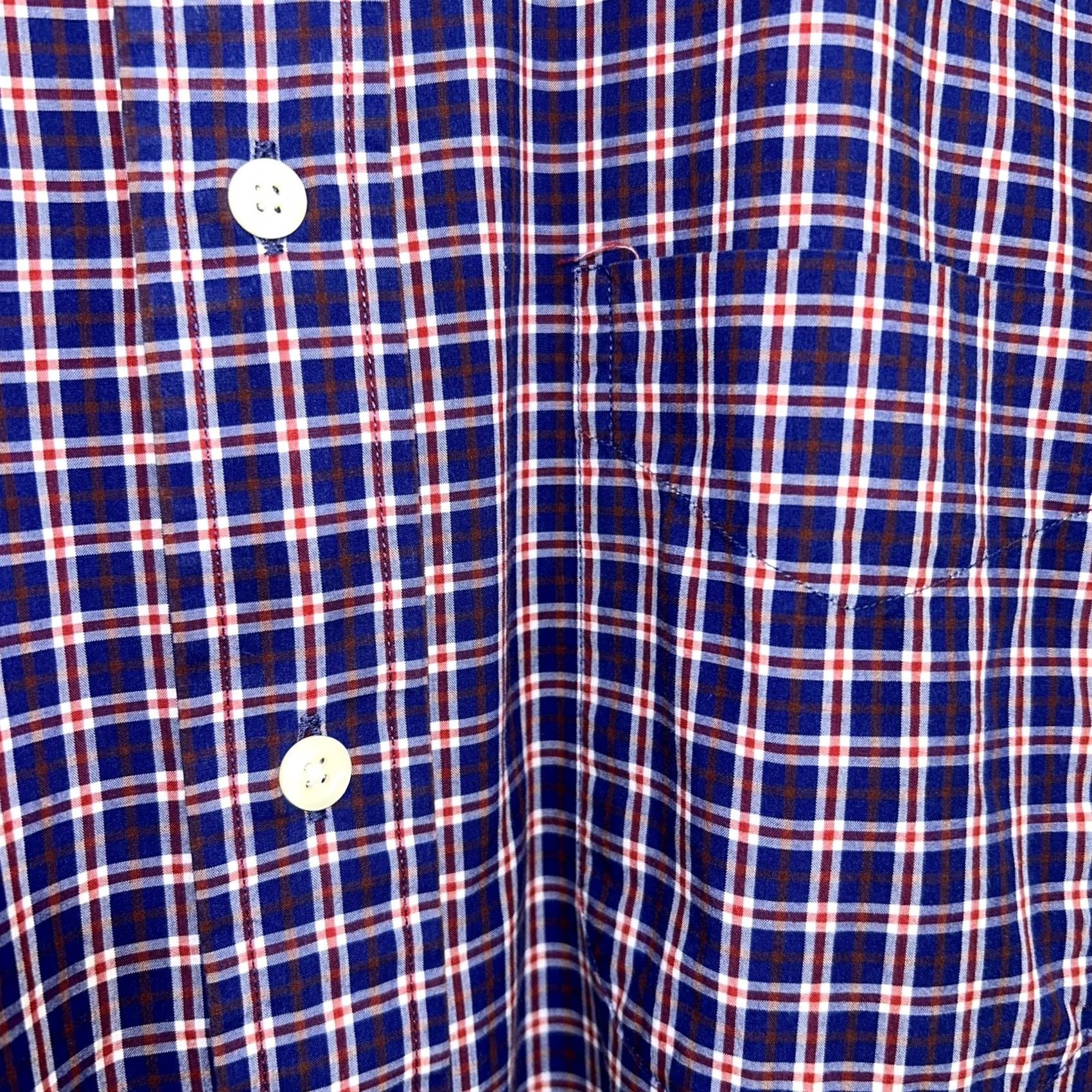 Vintage VINTAGE Gitman Bros Plaid Blue Button Up Shirt Long Sleeve USA Made Size Large Mens Regular Button-Down Collar Size US L / EU 52-54 / 3 - 5 Thumbnail