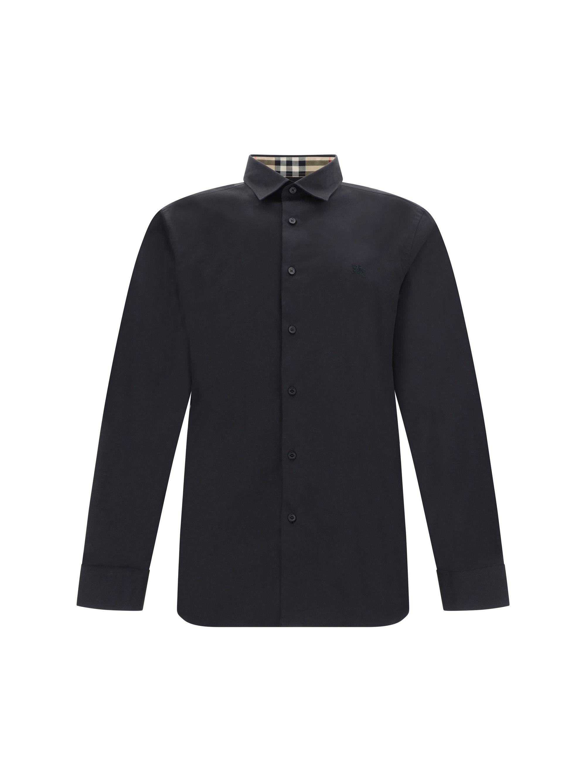 image of Burberry Sherfield Casual Shirts in Black, Men's (Size Medium)