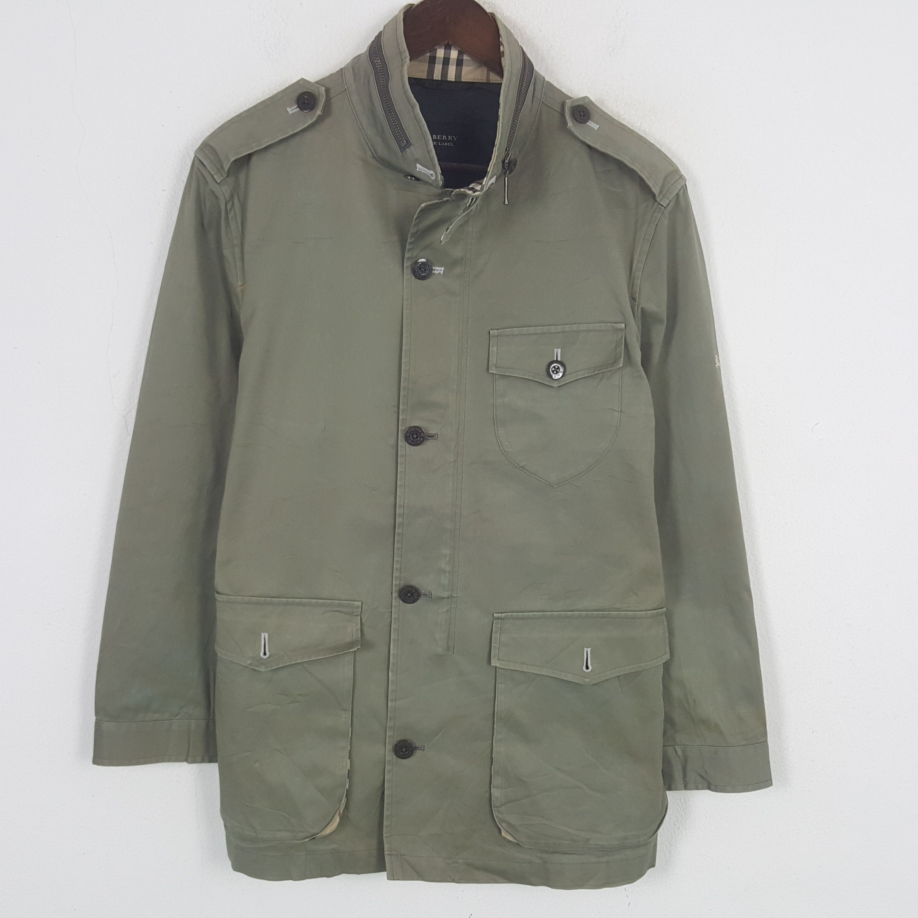 Burberry × Vintage Vintage Burberry London Black Label Custom Spell Out Jacket Size US S / EU 44-46 / 1 - 3 Thumbnail