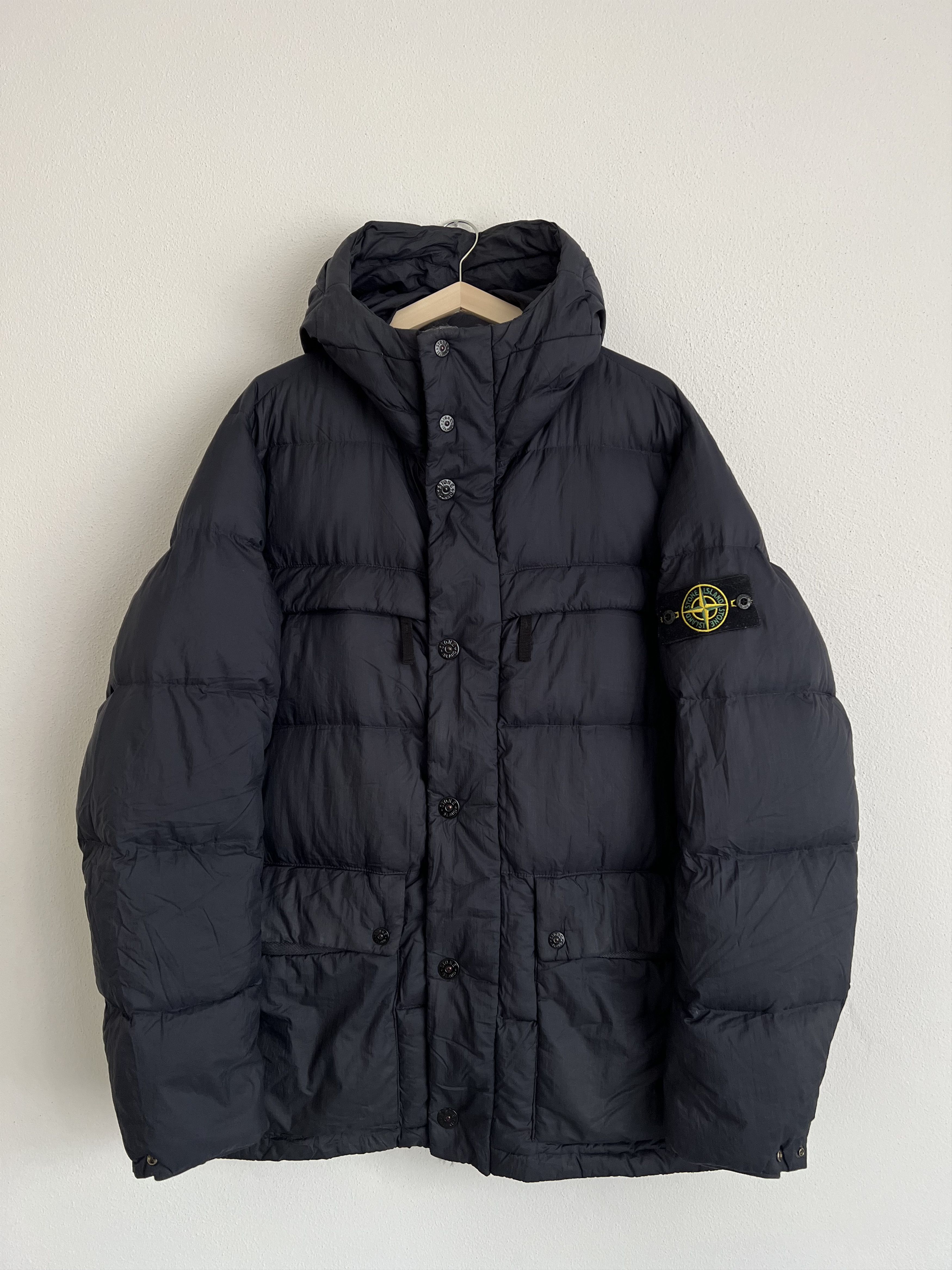AW12 Stone Island Opaque Nylon Tela Anni30 Down Parka Jacket