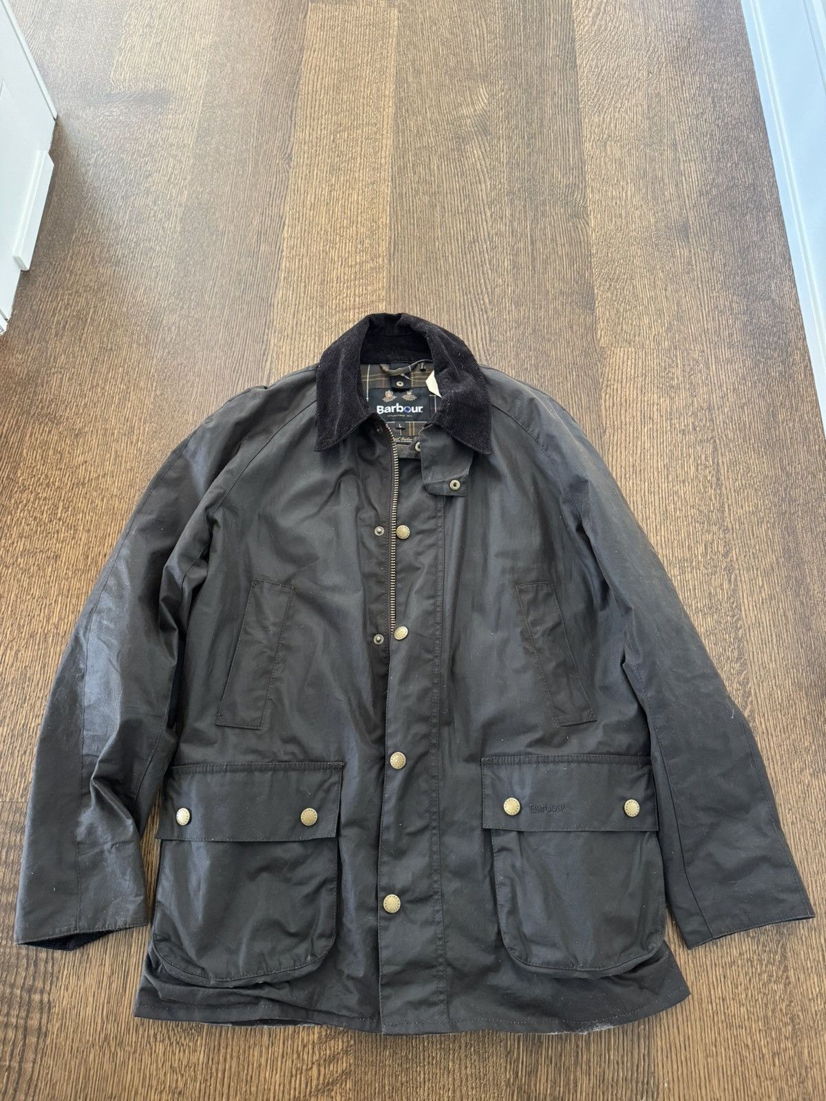 Barbour Barbour Beaufort Wax Jacket — Brown, Size L Size US L / EU 52-54 / 3 - 1 Thumbnail