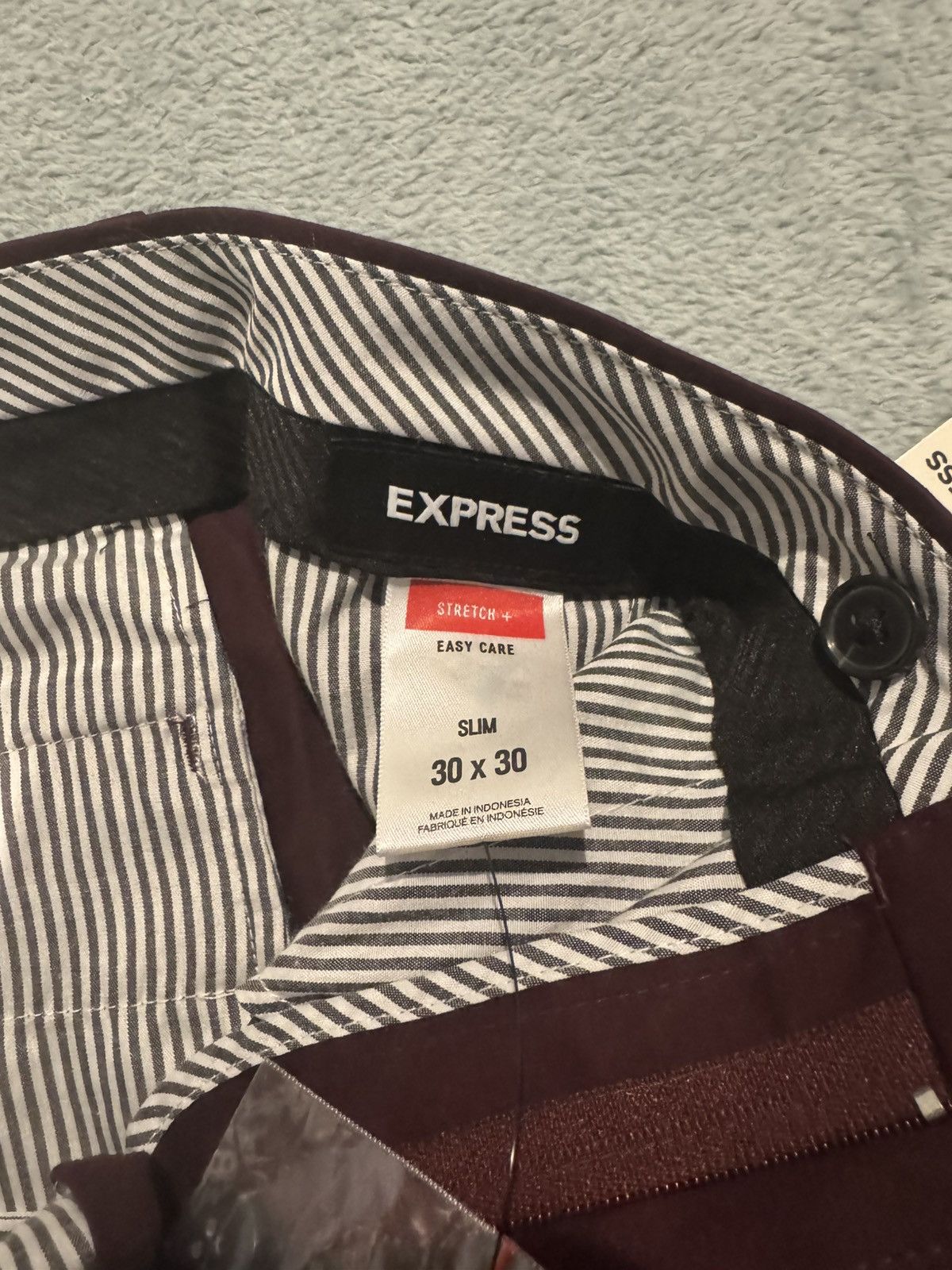 Express Maroon Express Slim Dress Pants Size US 30 / EU 46 - 6 Thumbnail