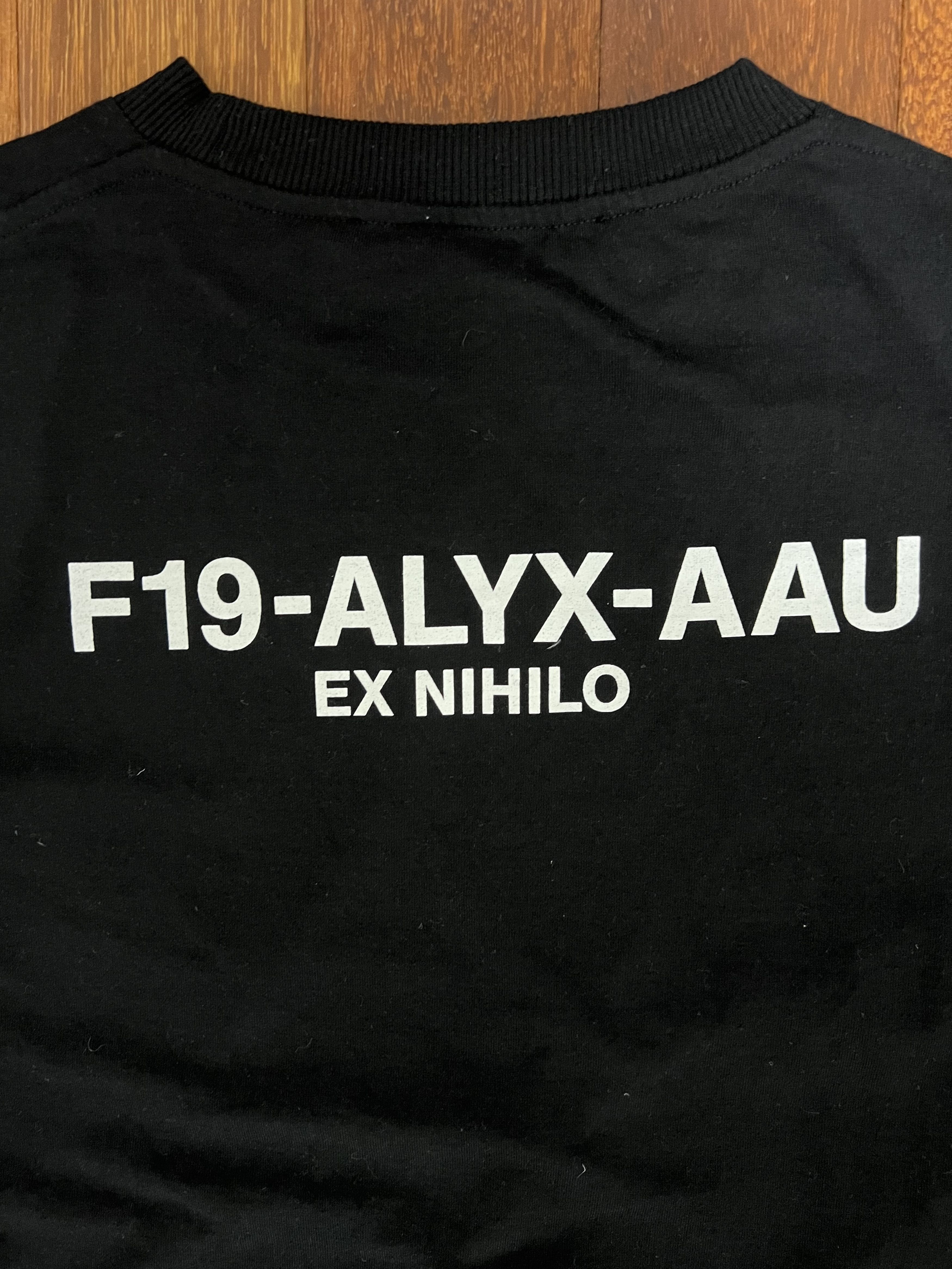 1017 ALYX 9SM × Alyx 💚 FW19 Alyx Ex Nihilo Collection Logo Black Tee Large Size US L / EU 52-54 / 3 - 3 Thumbnail