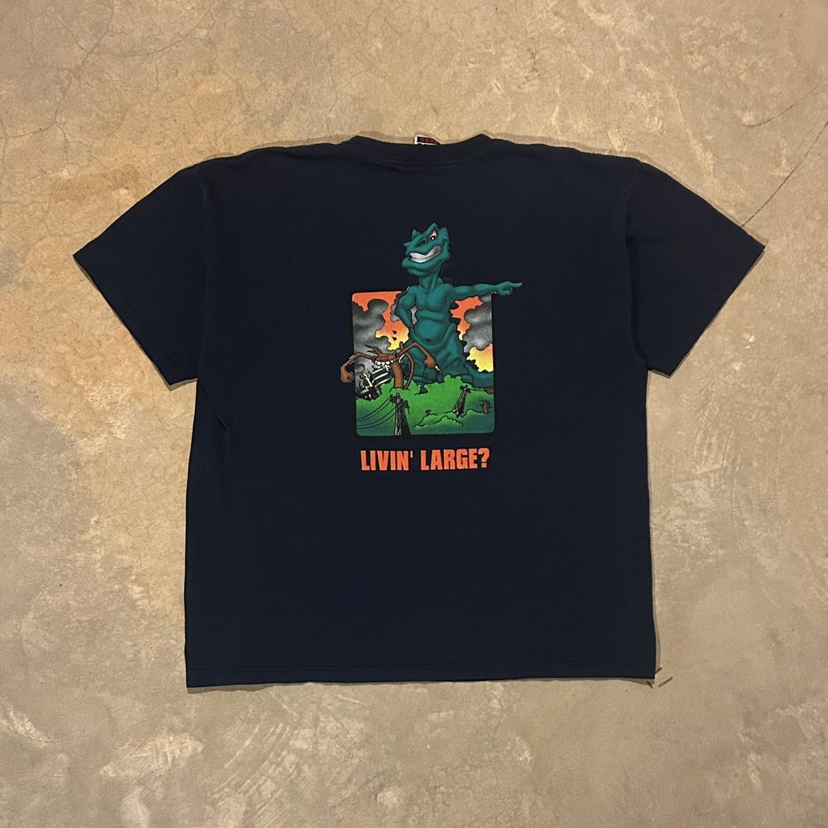 JNCO × Vintage Crazy Vintage 90s JNCO Jeans Monkey Godzilla Tee Skater Size US XL / EU 56 / 4 - 5 Thumbnail