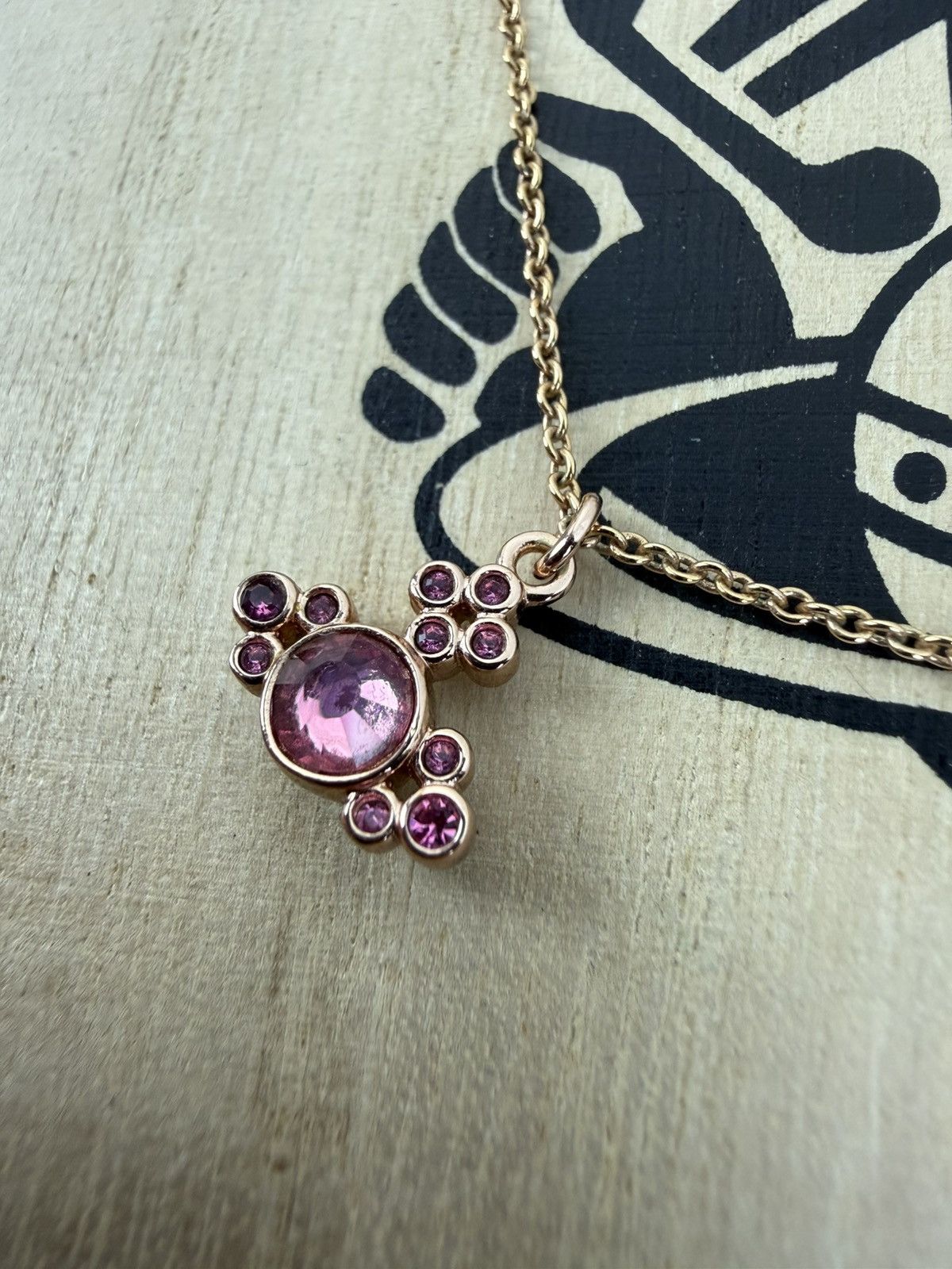 Vivienne Westwood Vivienne Westwood Brucella Orb Necklace Pink White Crystal Size ONE SIZE - 2 Thumbnail