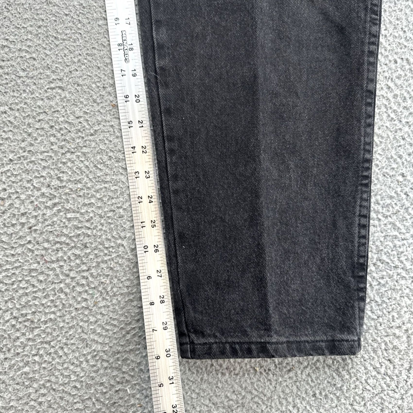 Denime VINTAGE HIS Jeans Mens 36x30 Tapered Denim Dark Wash Black USA Made Size US 36 / EU 52 - 7 Thumbnail